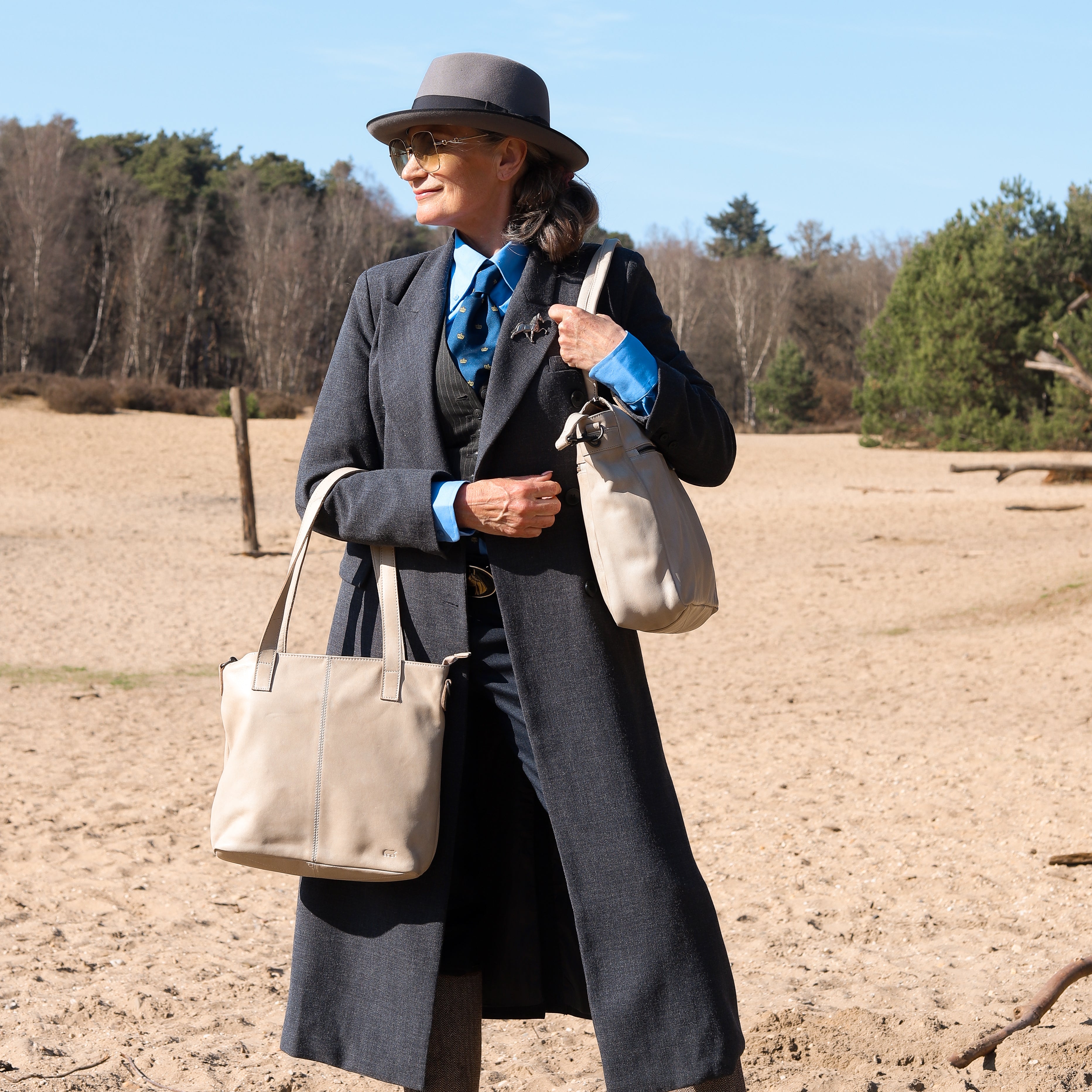 Hand-/schoudertas 'Jilke' cognac