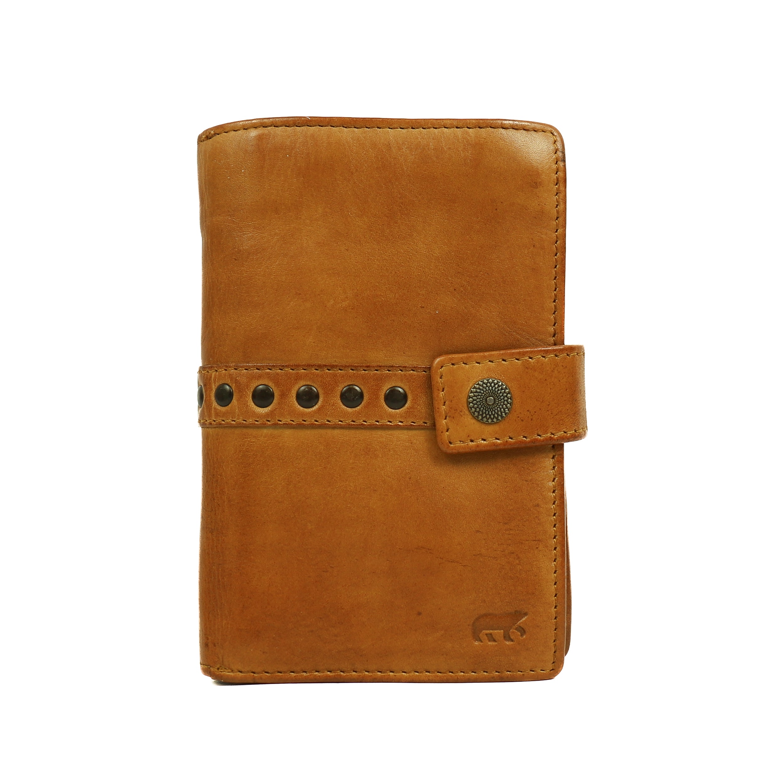 Wallet 'Sanne' yellow studs - CL 15087