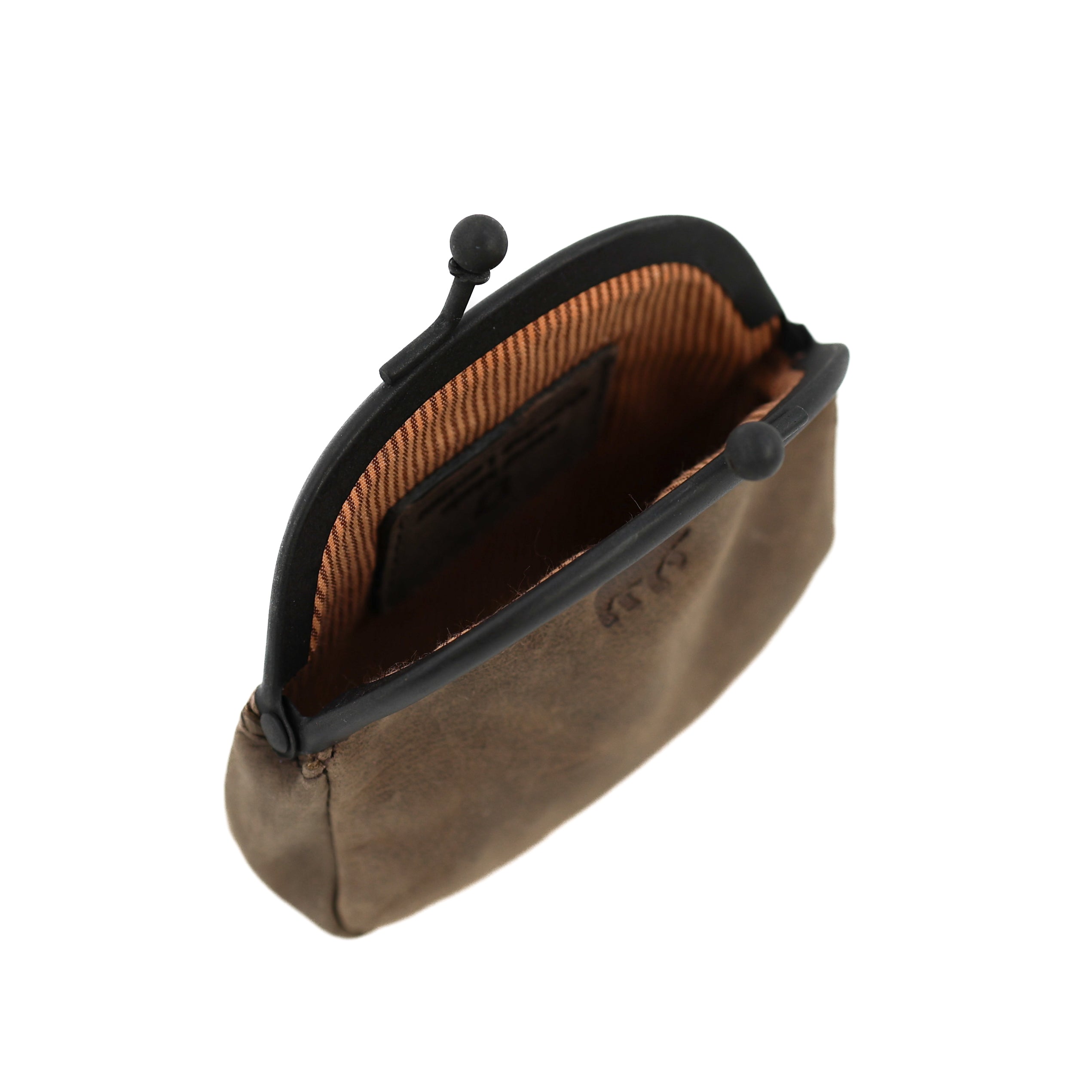 Beugelportemonneetje 'Lily' bruin