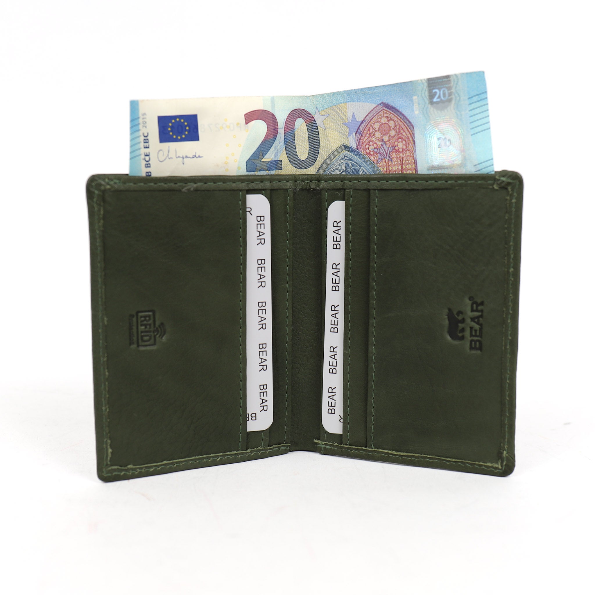 Card holder 'Cas' green