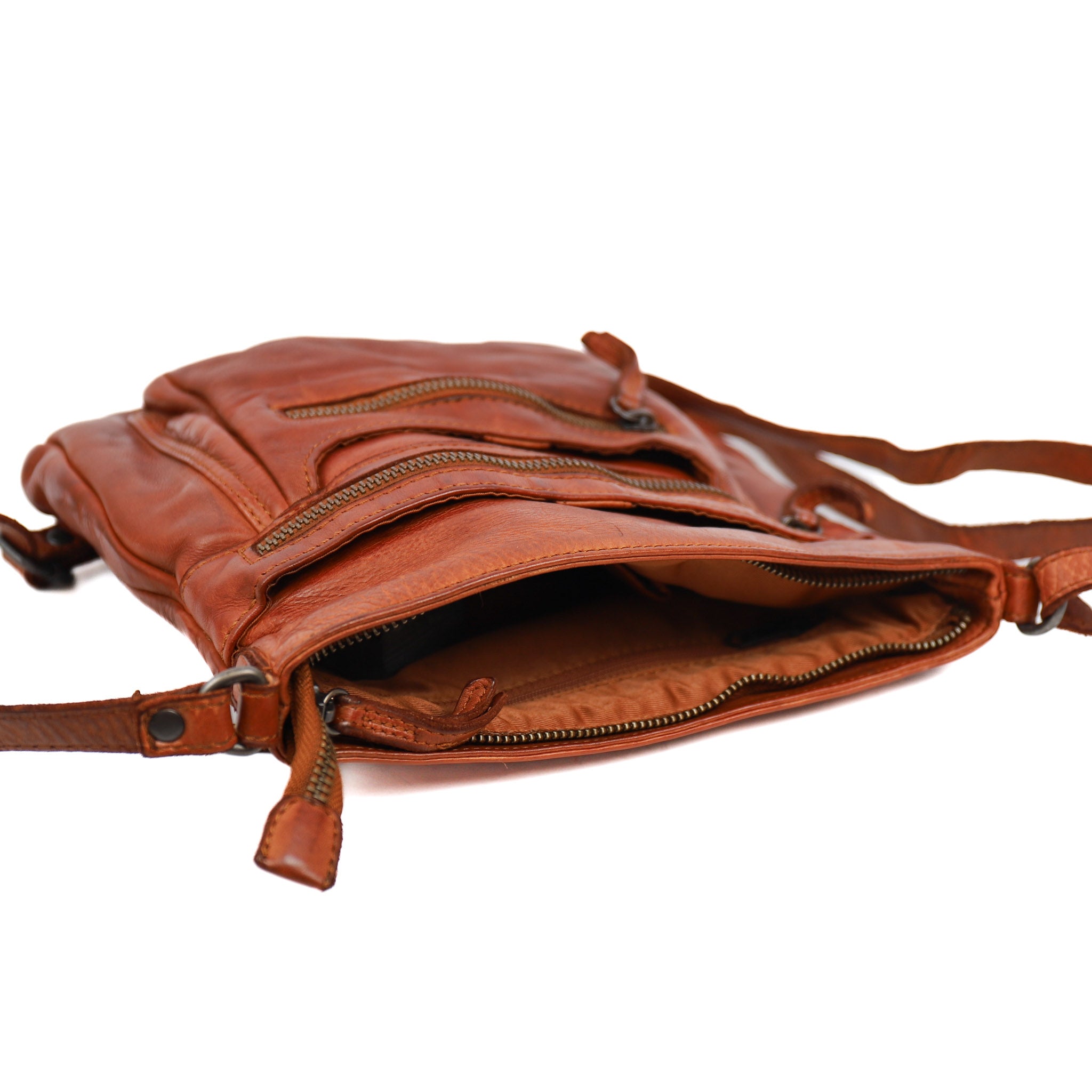 Shoulder bag 'Marion' cognac
