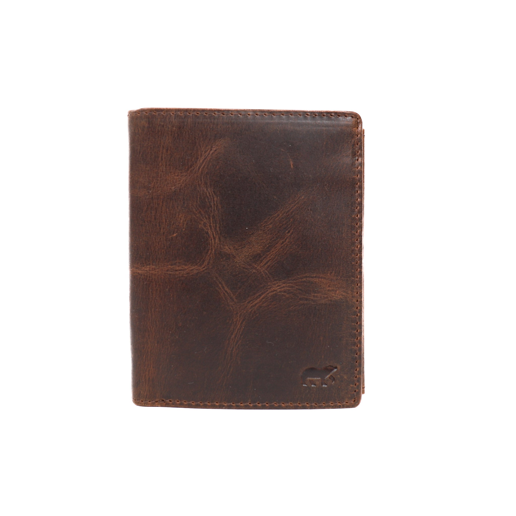 Hoge billfold 'Klaas' vintage bruin