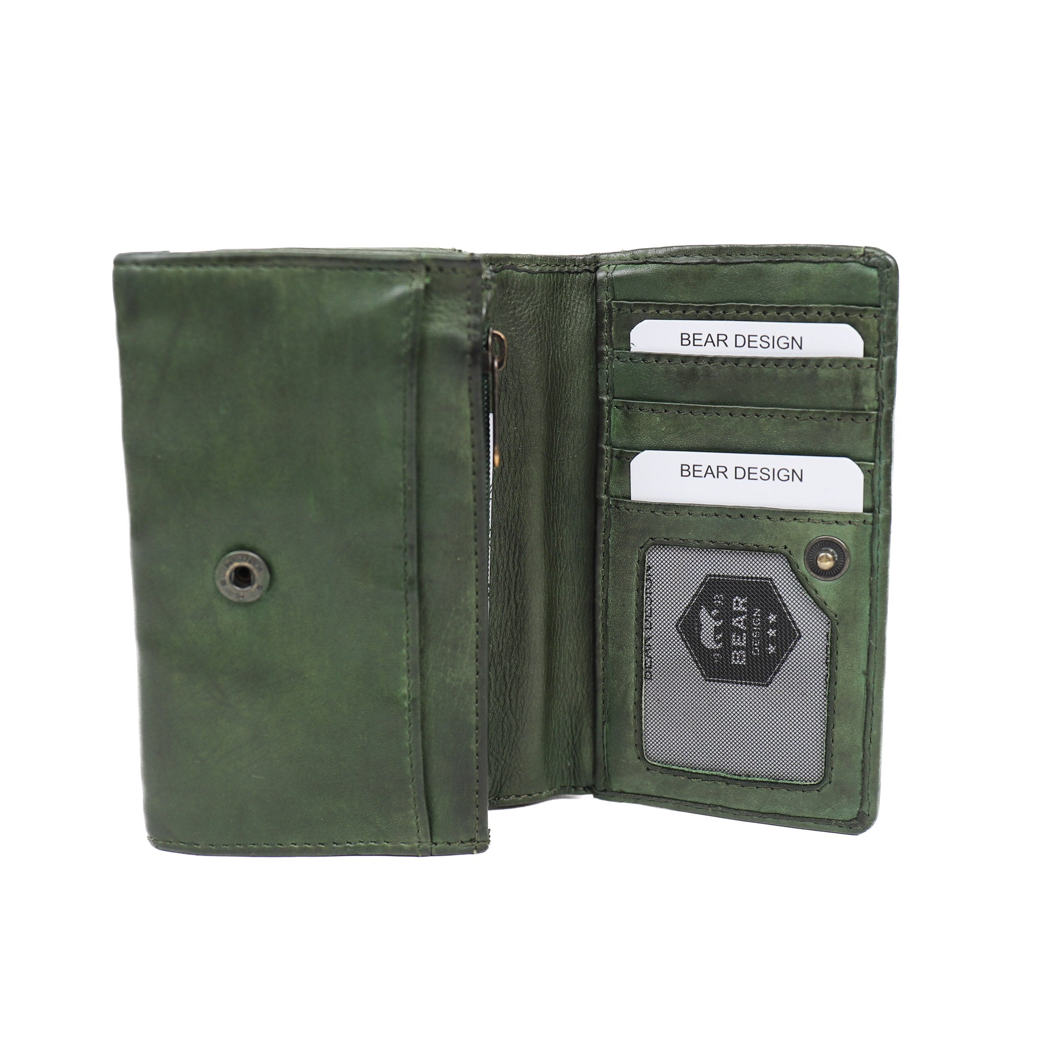 Wrap wallet 'Flappie' green - CL 15572