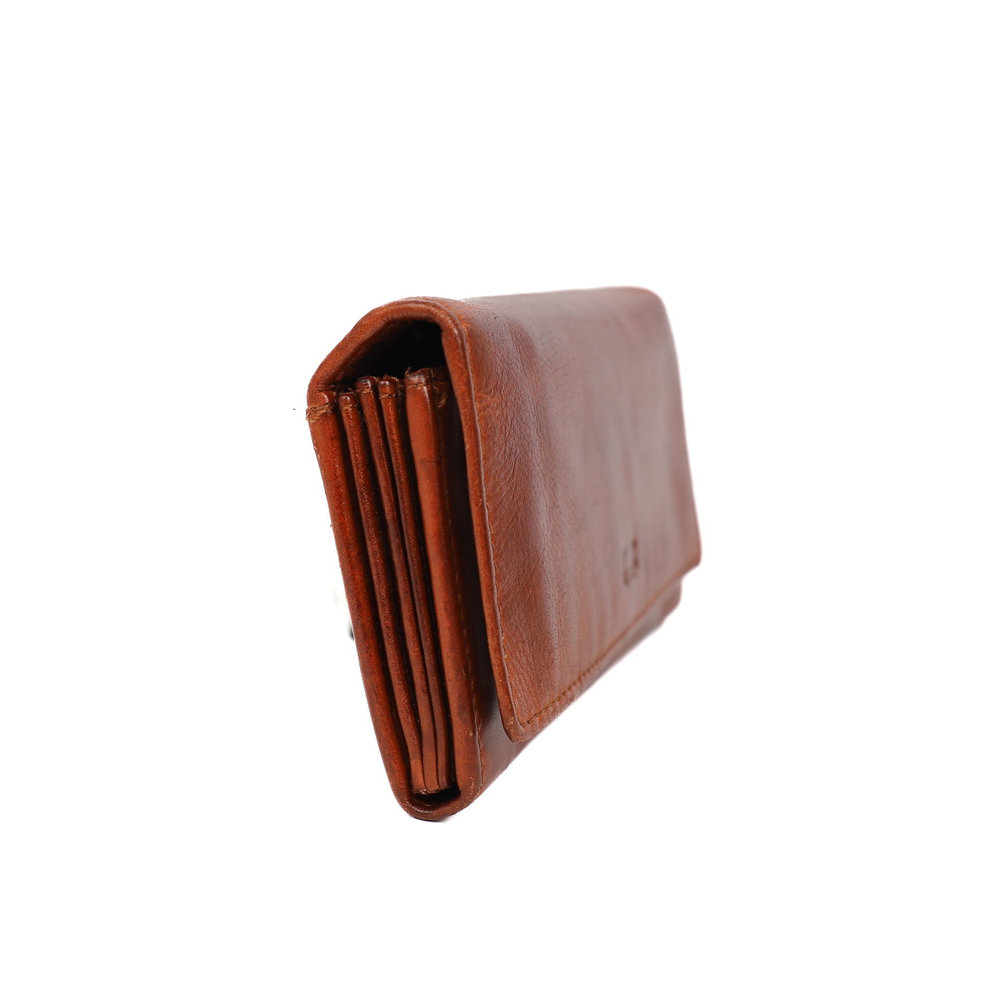 Overslag portemonnee 'Noor' cognac