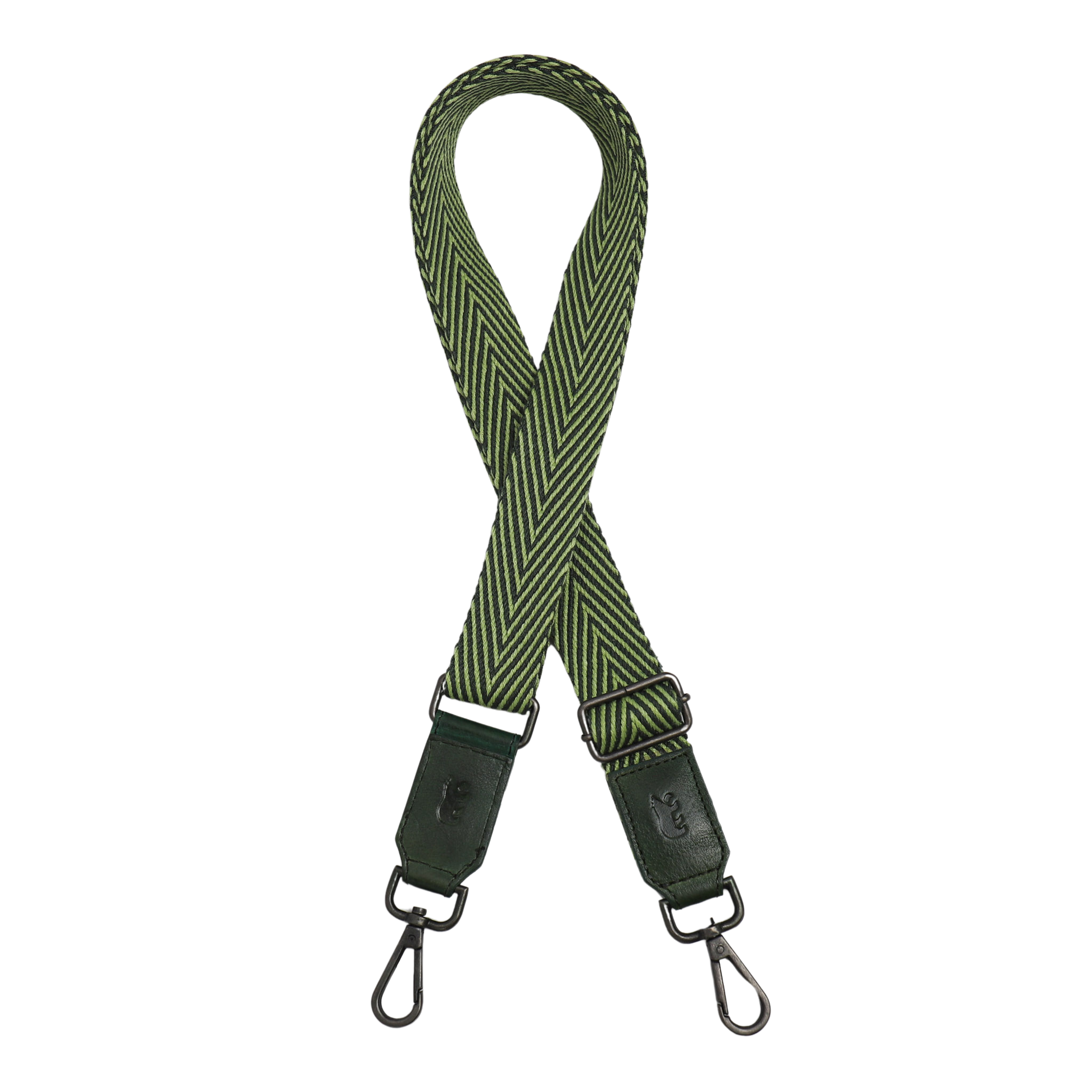 Bag strap 'Arrow' groen/groen