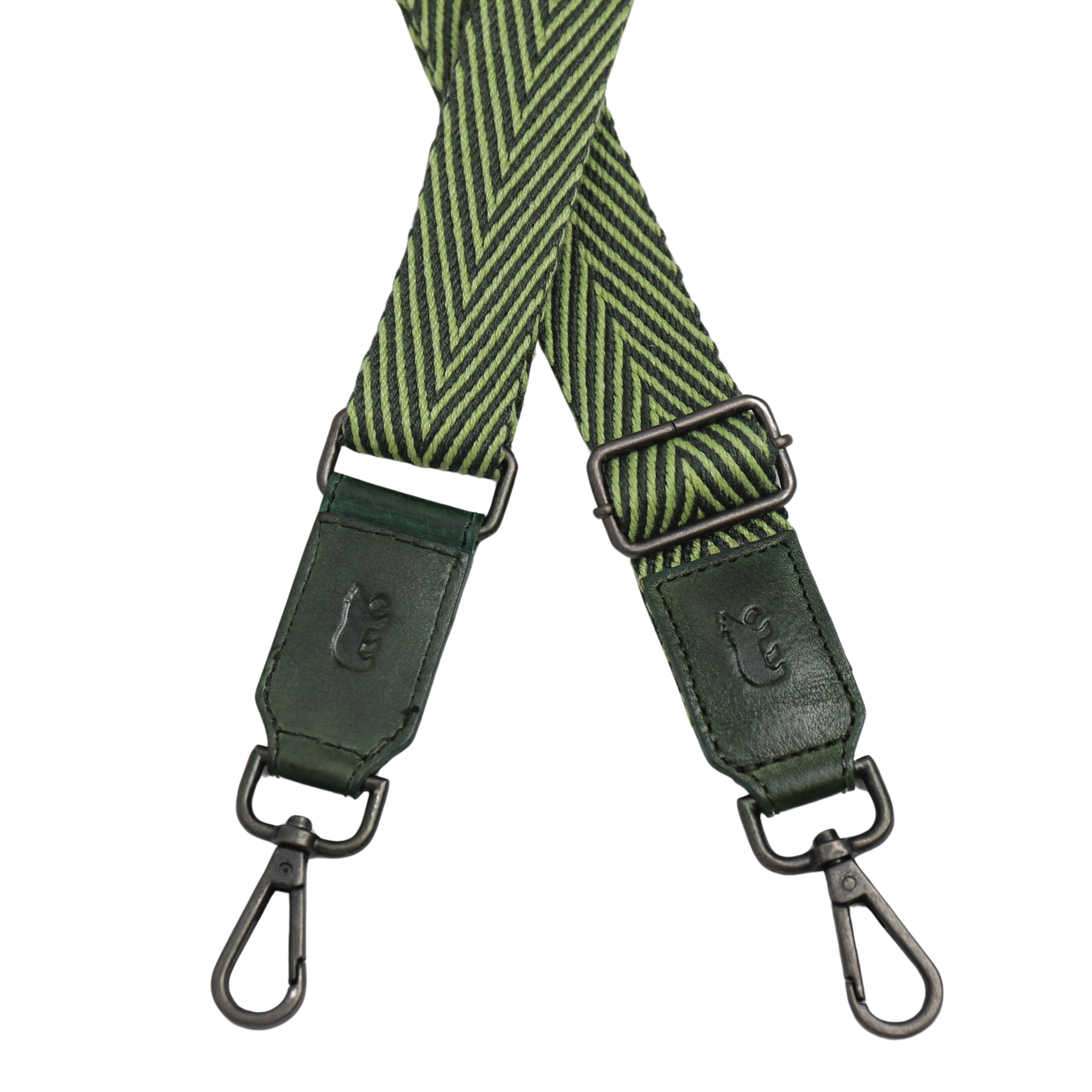 Bag strap 'Arrow' groen/groen