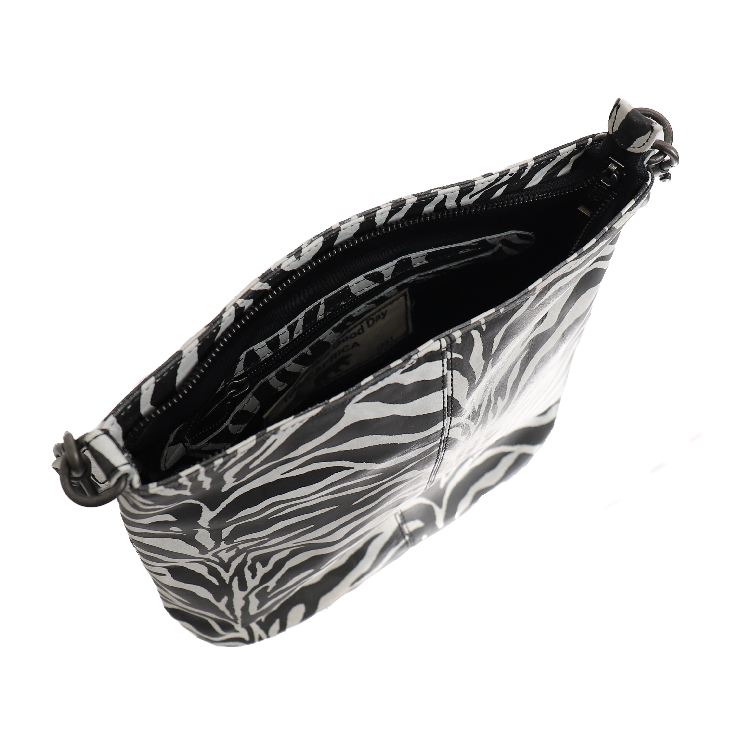 Hobo bag 'Caprica' zebra