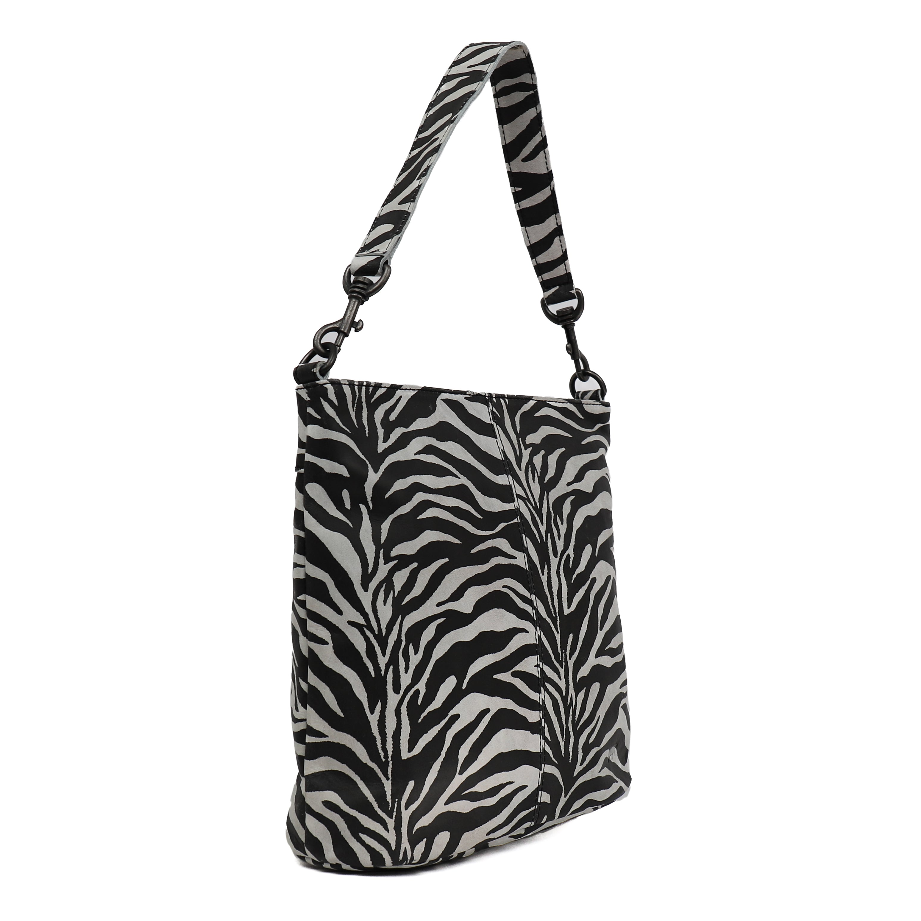 Hobo bag 'Caprica' zebra