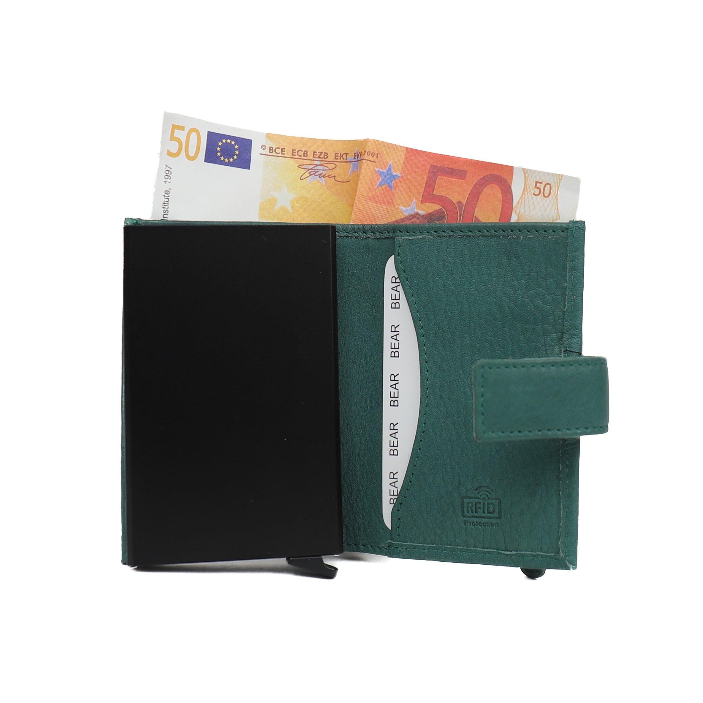 Card holder 'Elsie' aqua