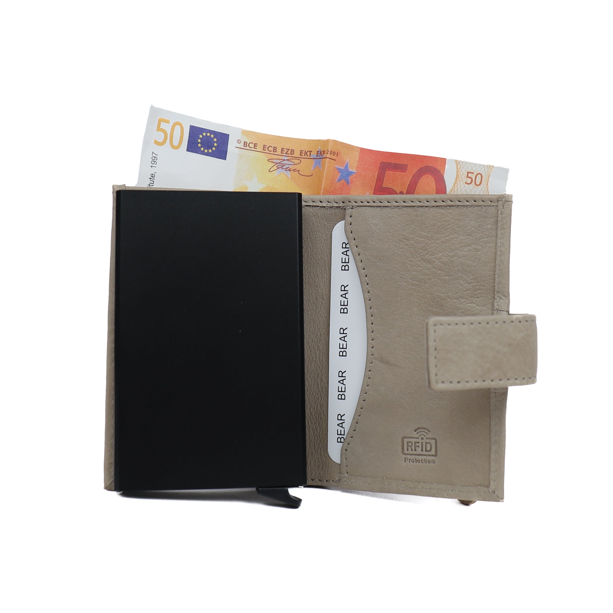 Card holder 'Elsie' ice grey