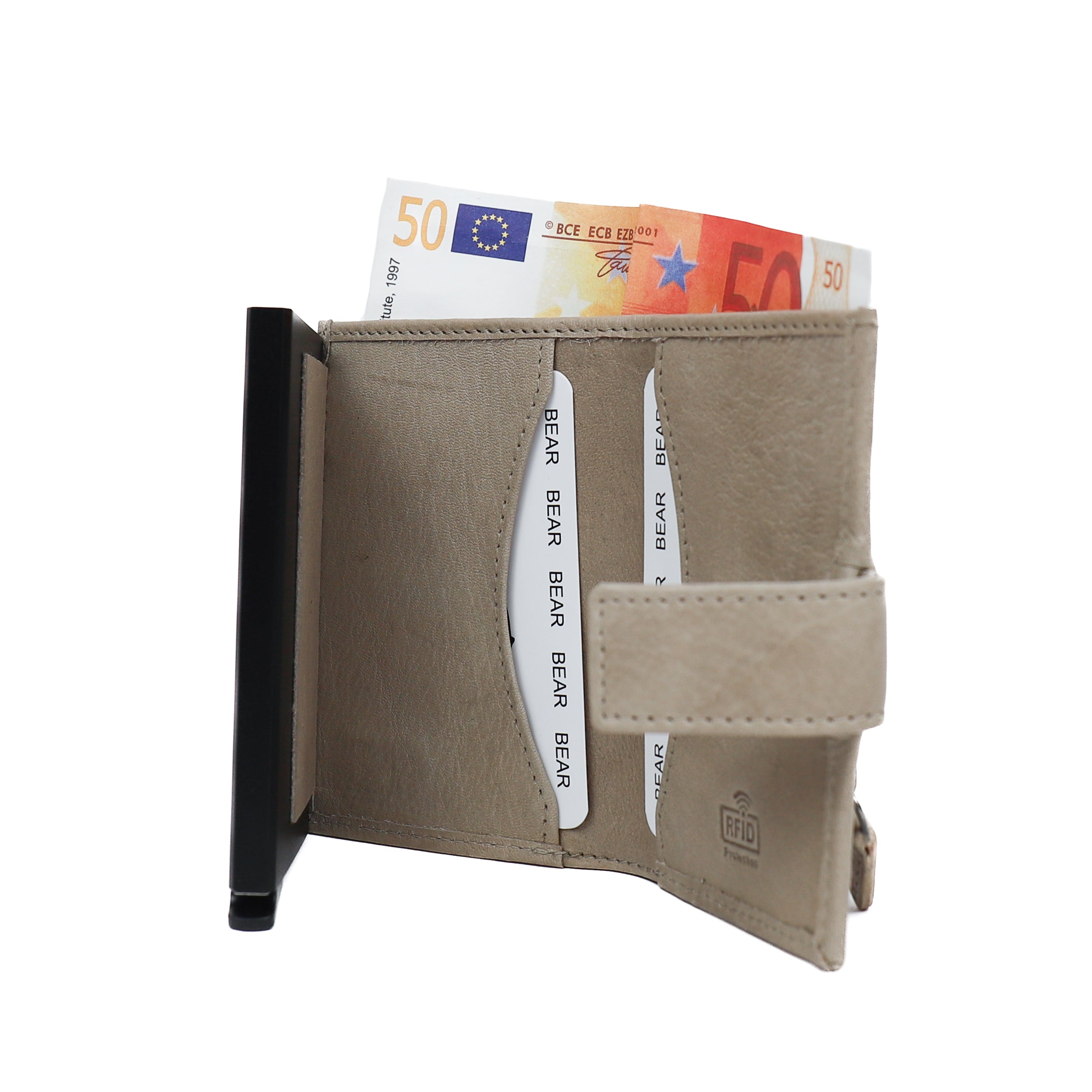 Card holder 'Elsie' ice grey