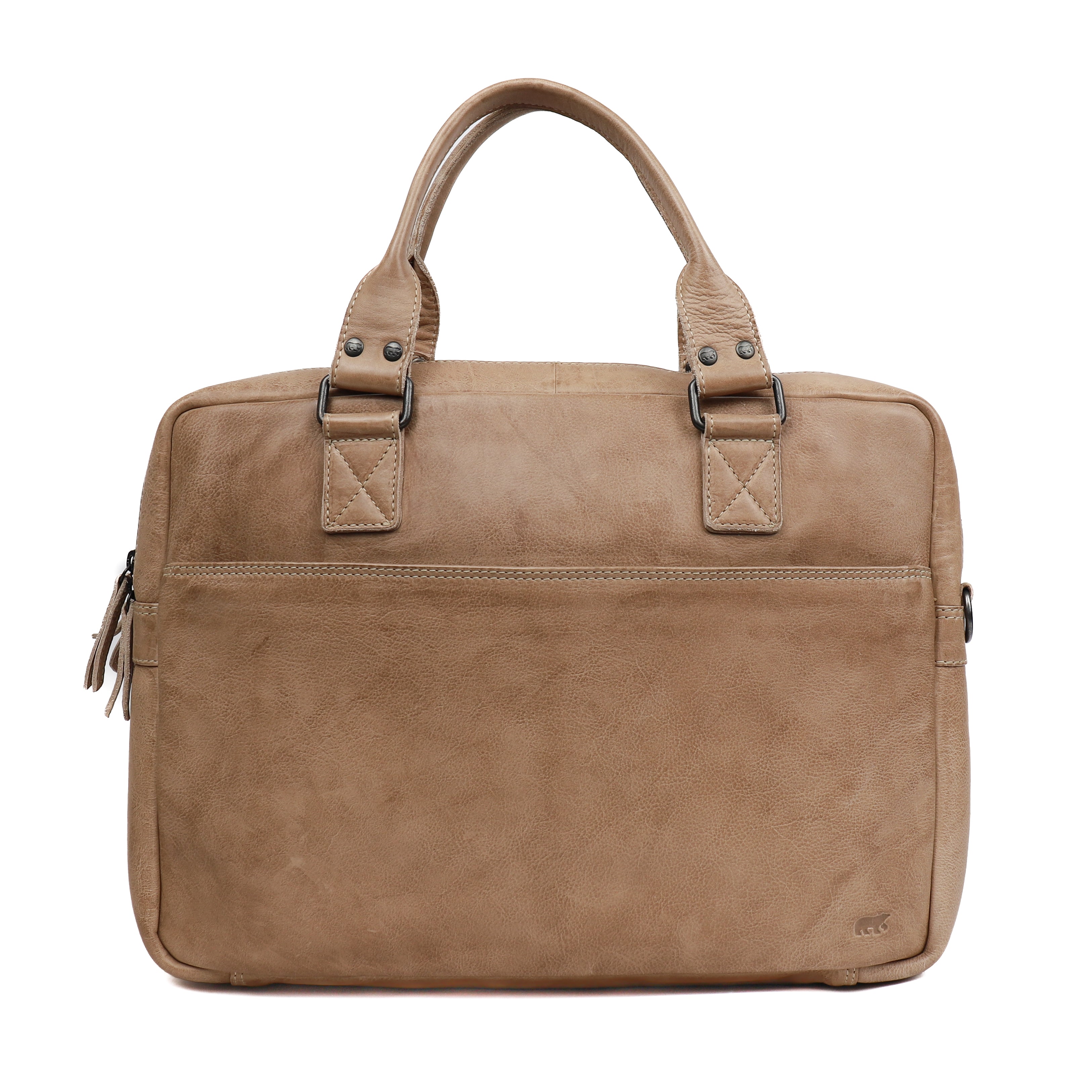 Laptop bag 'Leandro' beige