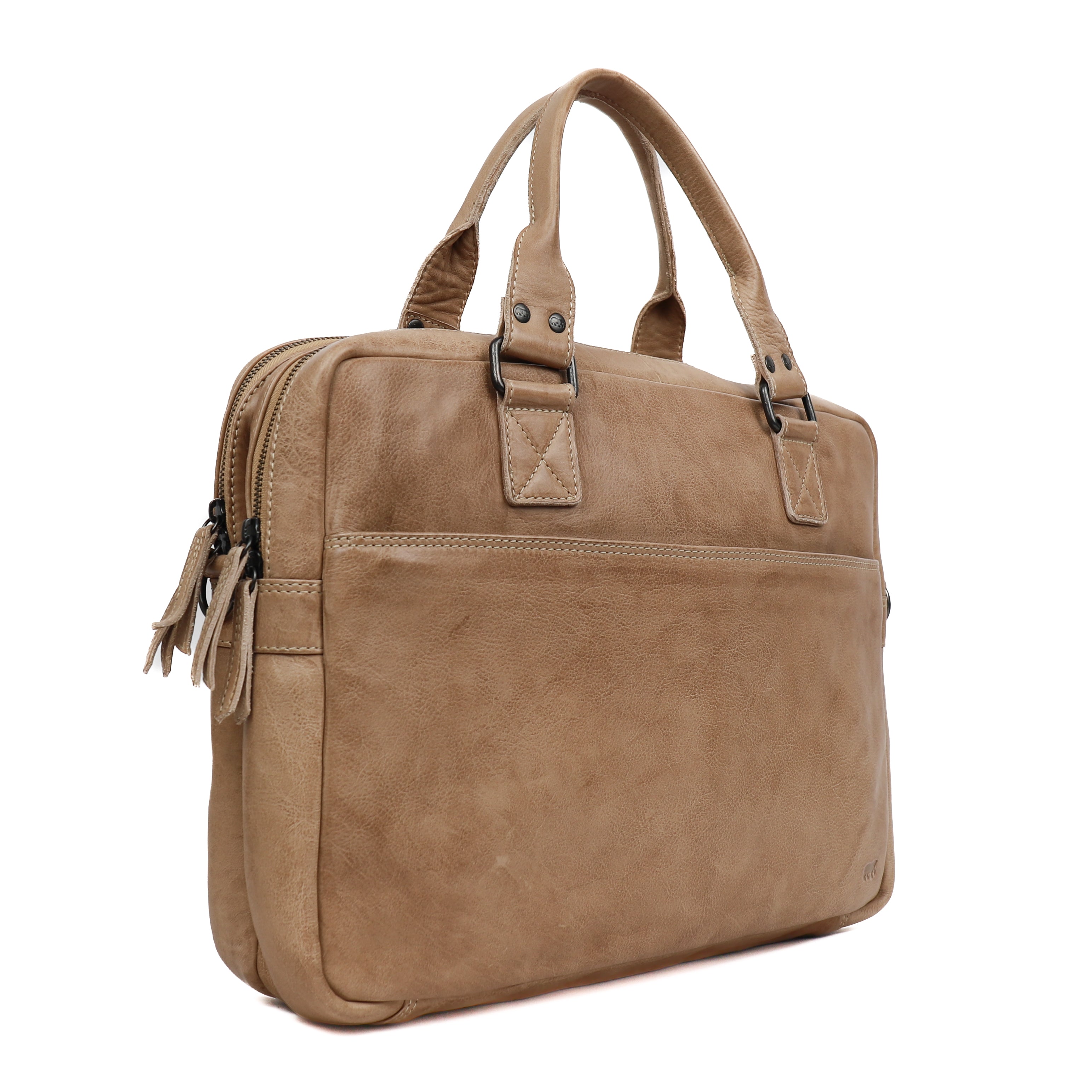 Laptop bag 'Leandro' beige