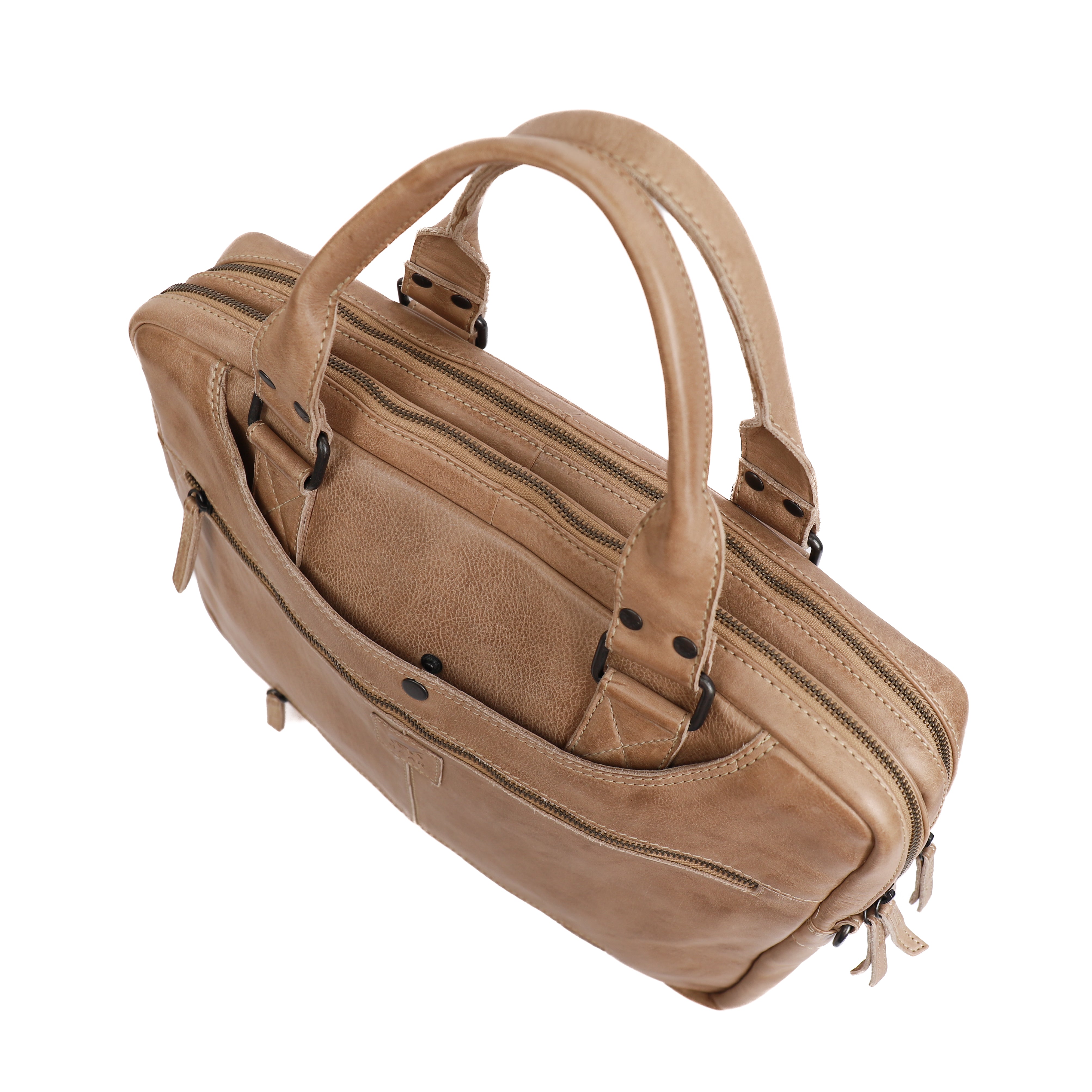 Laptop bag 'Leandro' beige