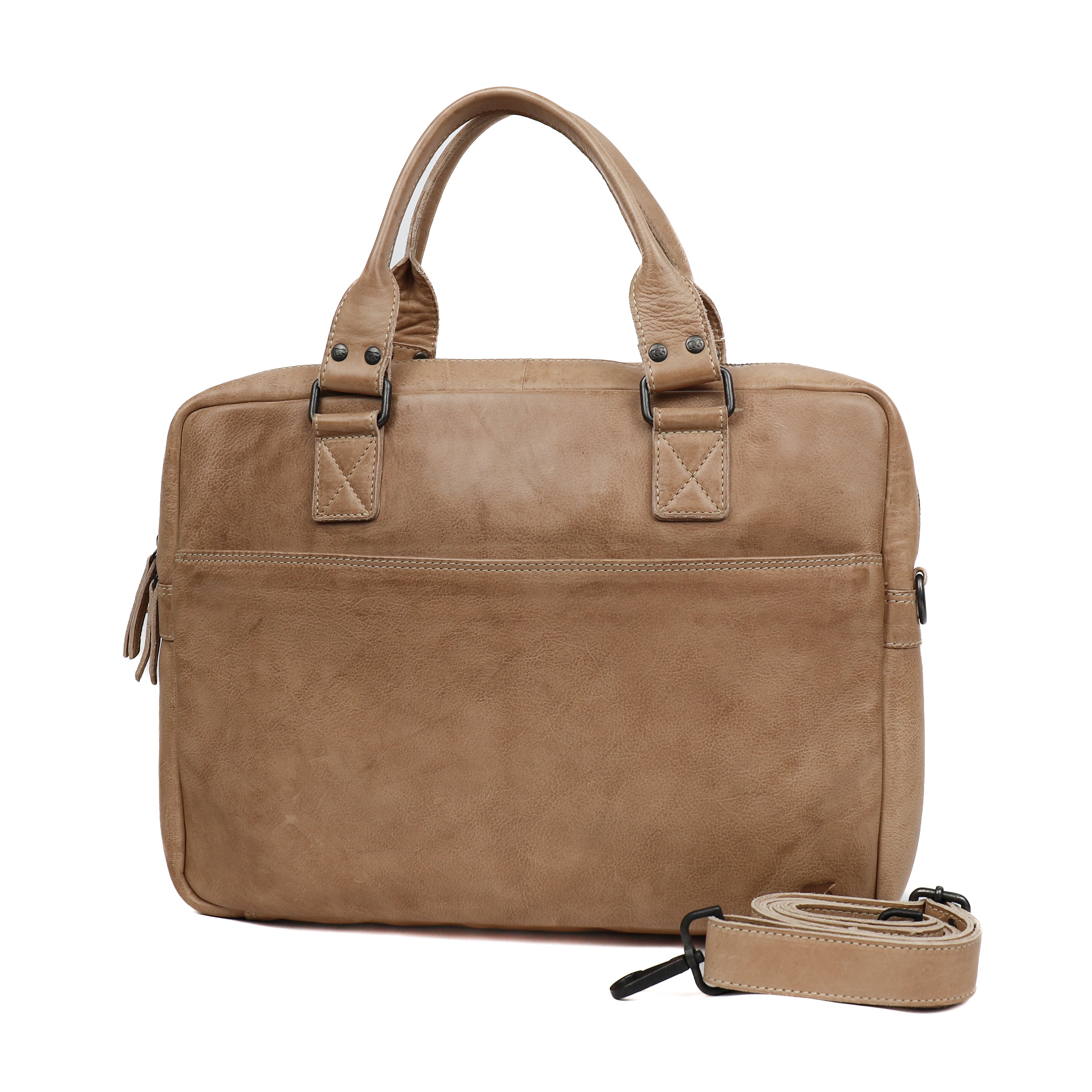 Laptop bag 'Leandro' beige