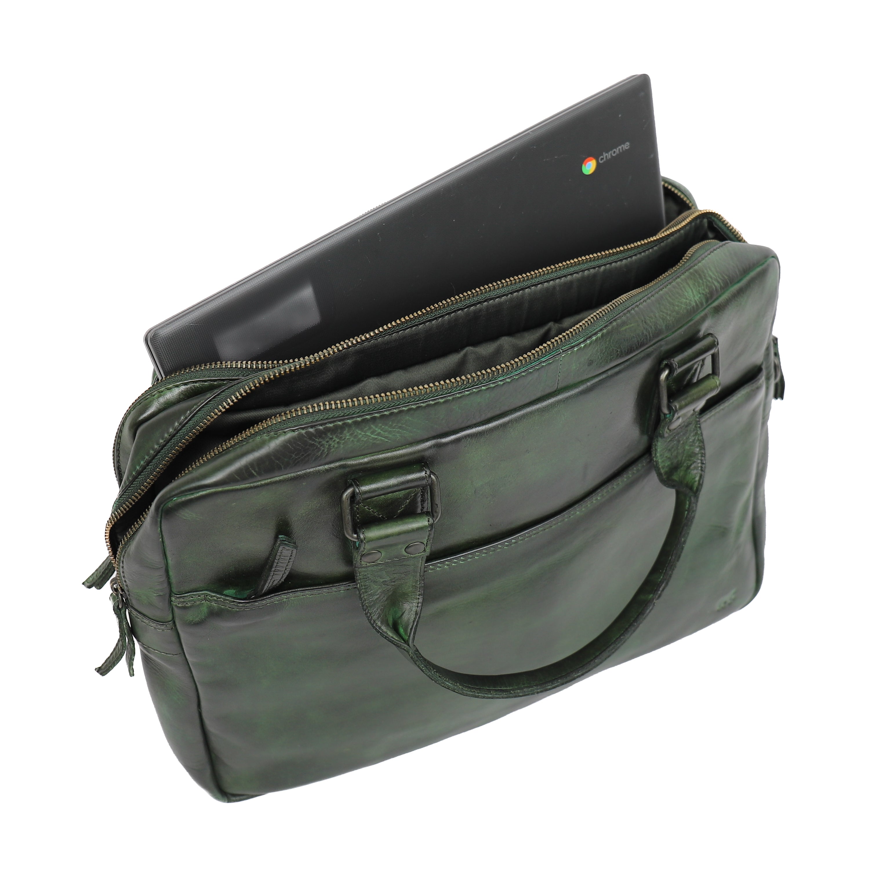 Laptoptas 'Leandro' groen