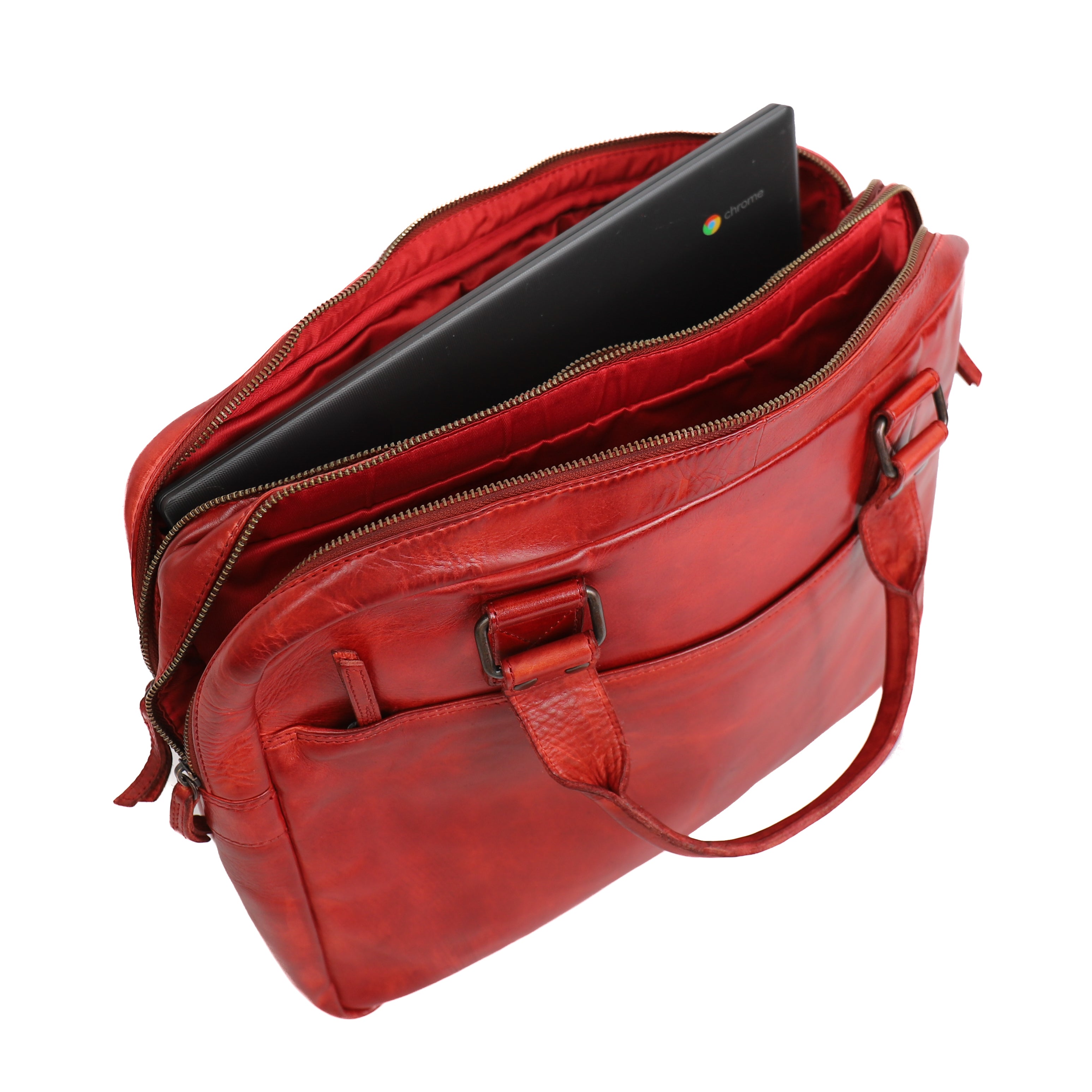 Laptop bag 'Leandro' red
