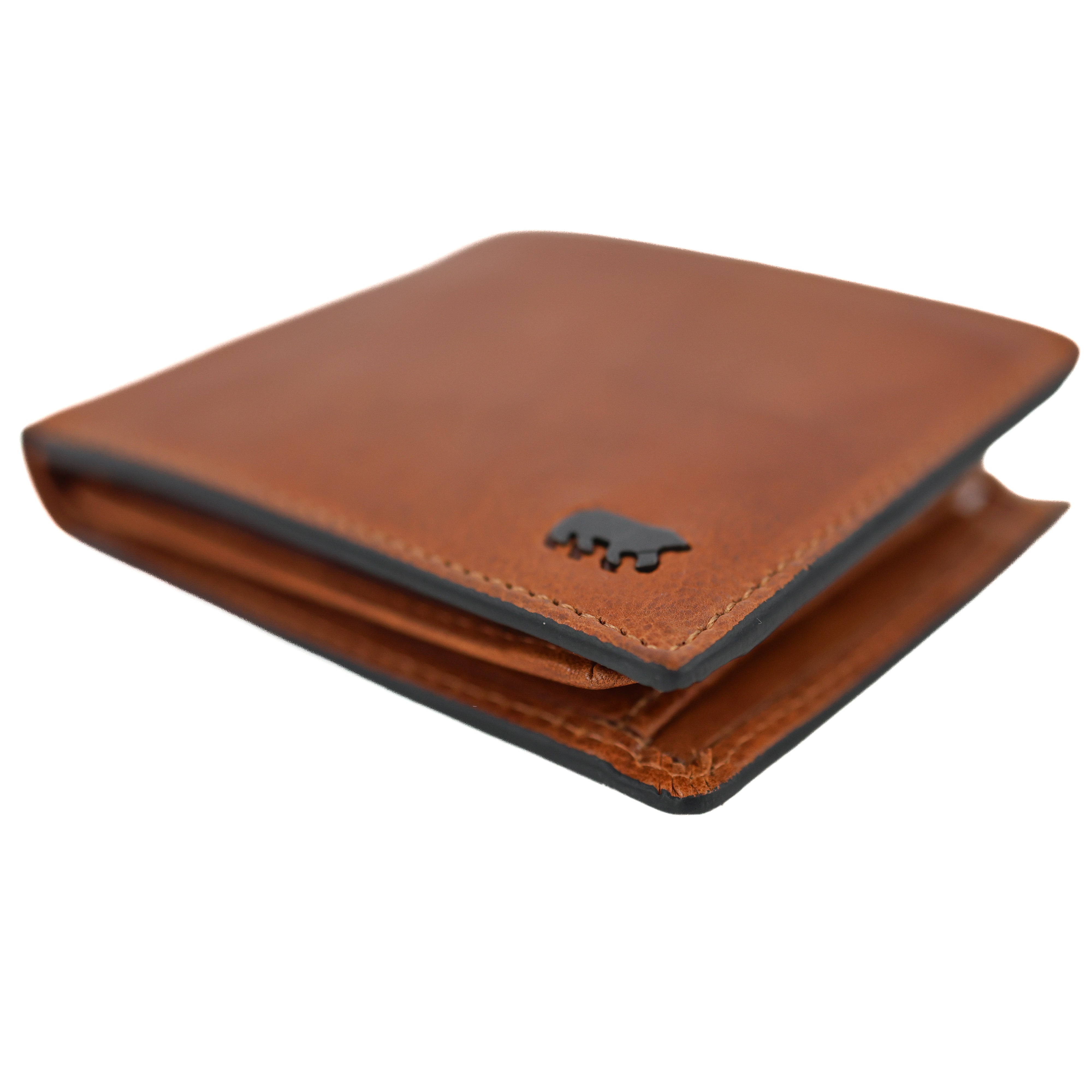 Luxe heren portemonnee/billfold 'Stefano' cognac