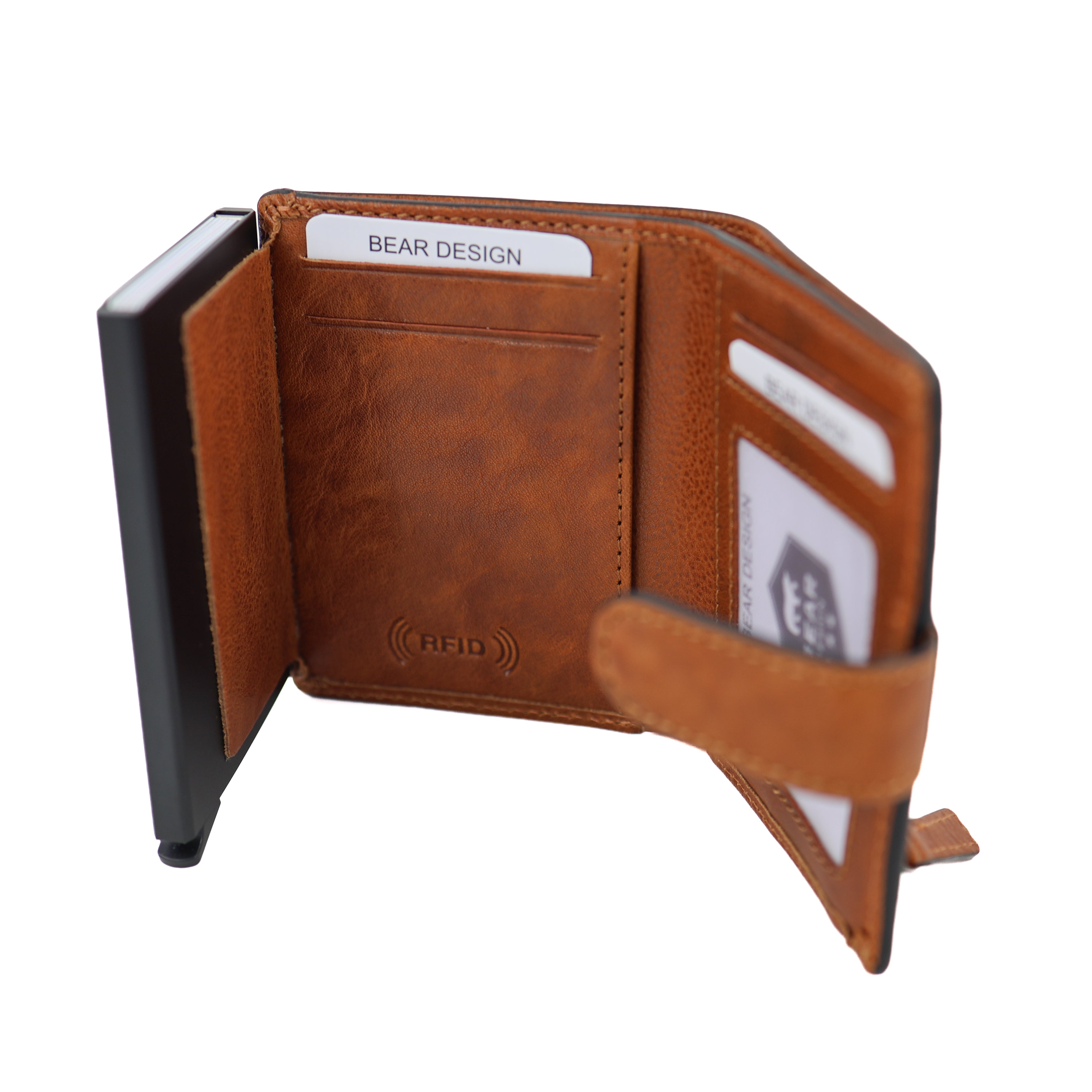 Luxe RFID Pasjeshouder 'Pietro' cognac