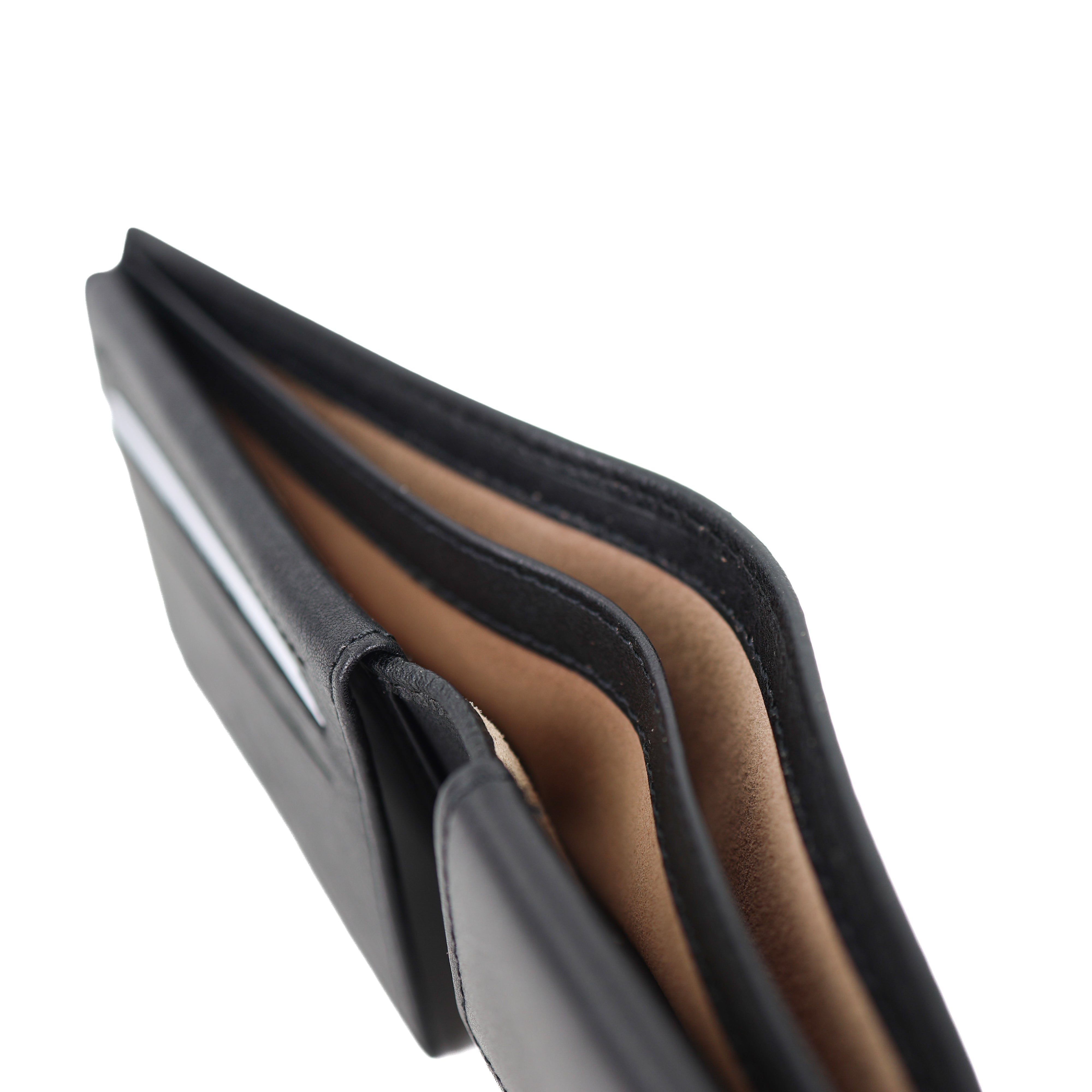 Luxe ruime herenportemonnee/billfold 'Alfredo' zwart