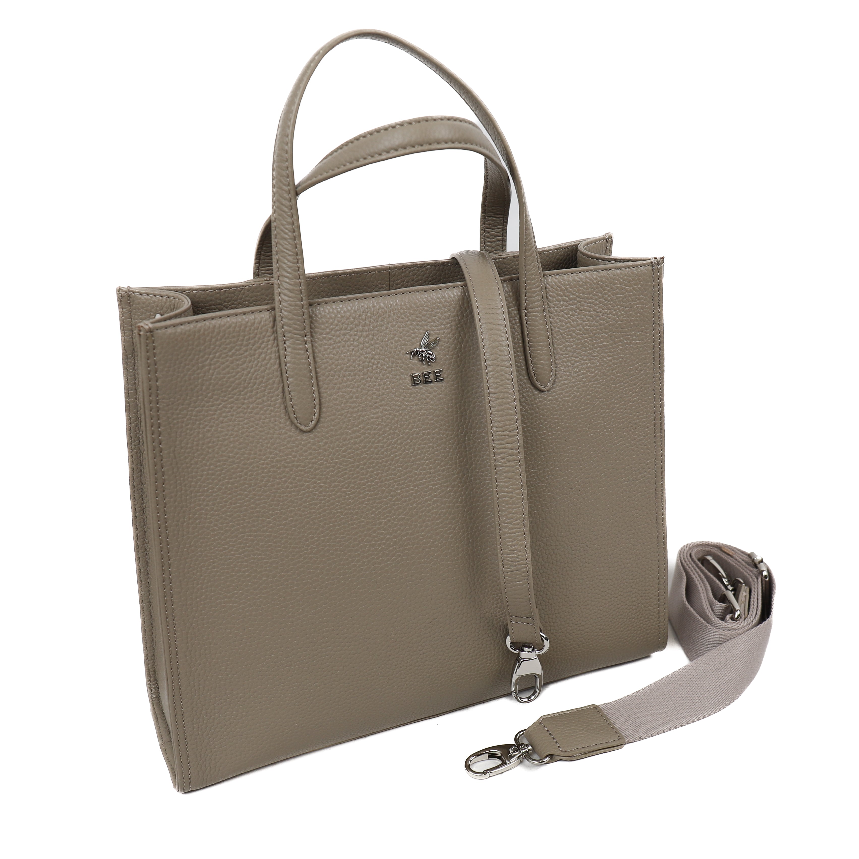 Hand/shoulder bag 'Charlotte' Silver Mink