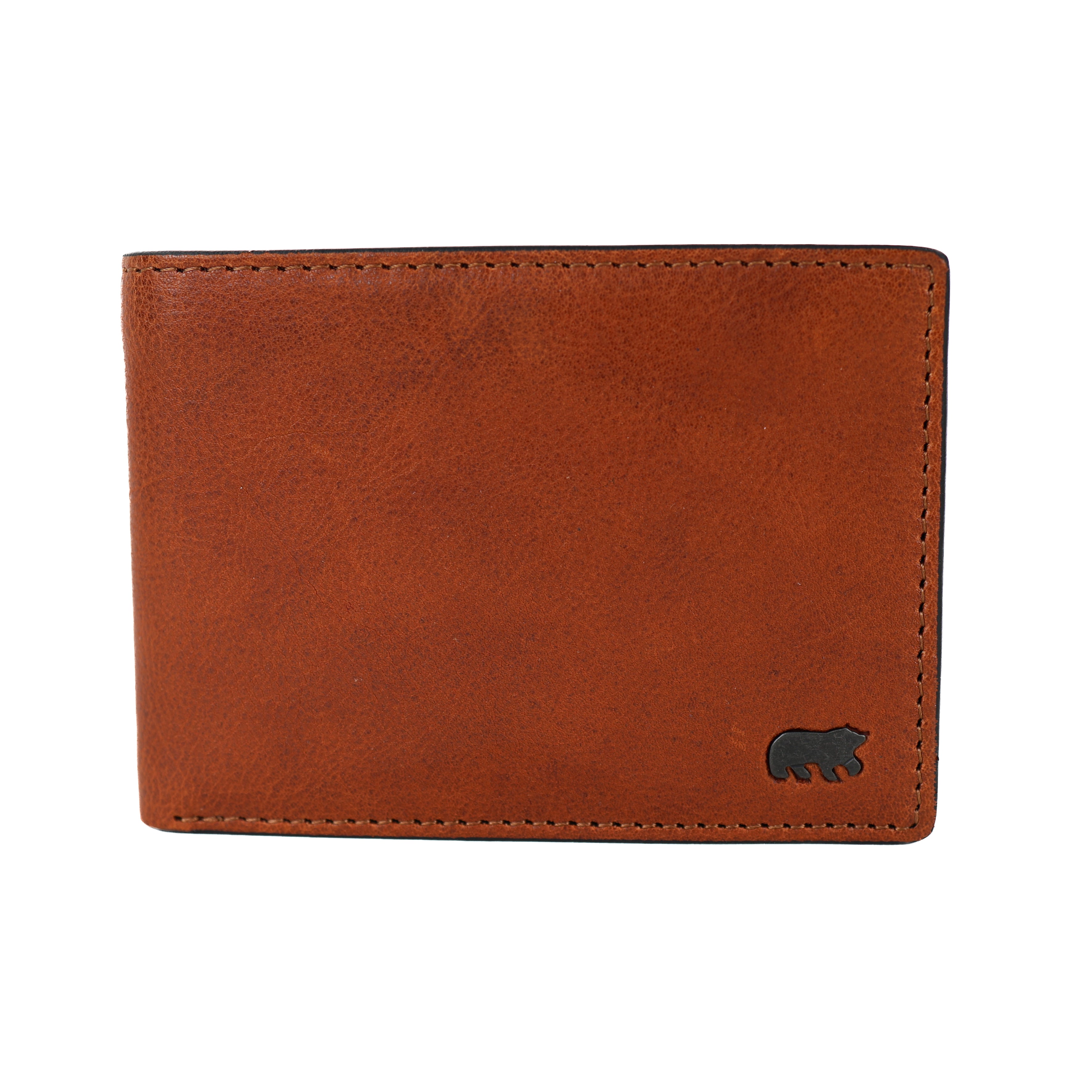 Luxe ruime herenportemonnee/billfold 'Alfredo' cognac