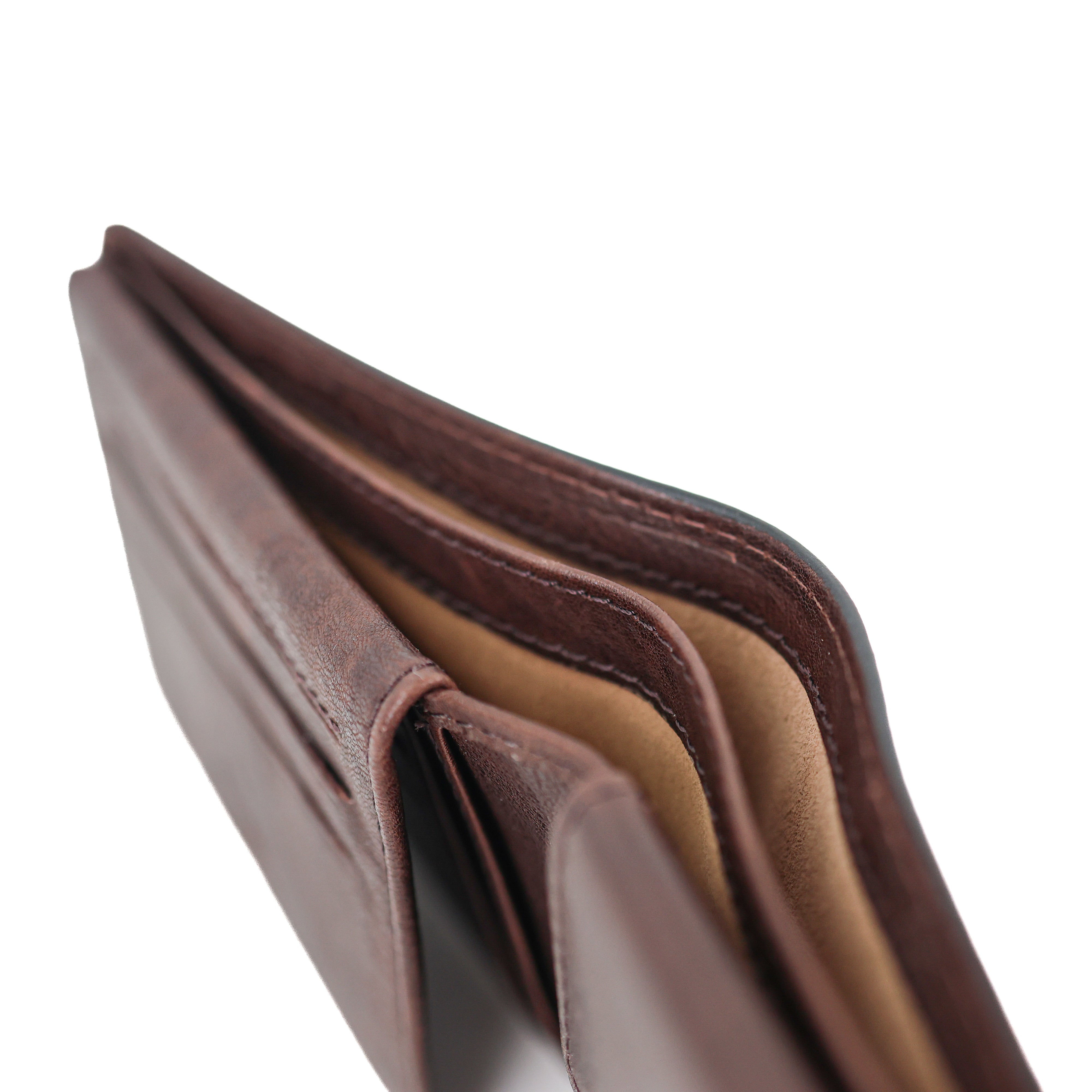 Luxe ruime herenportemonnee/billfold 'Alfredo' bruin