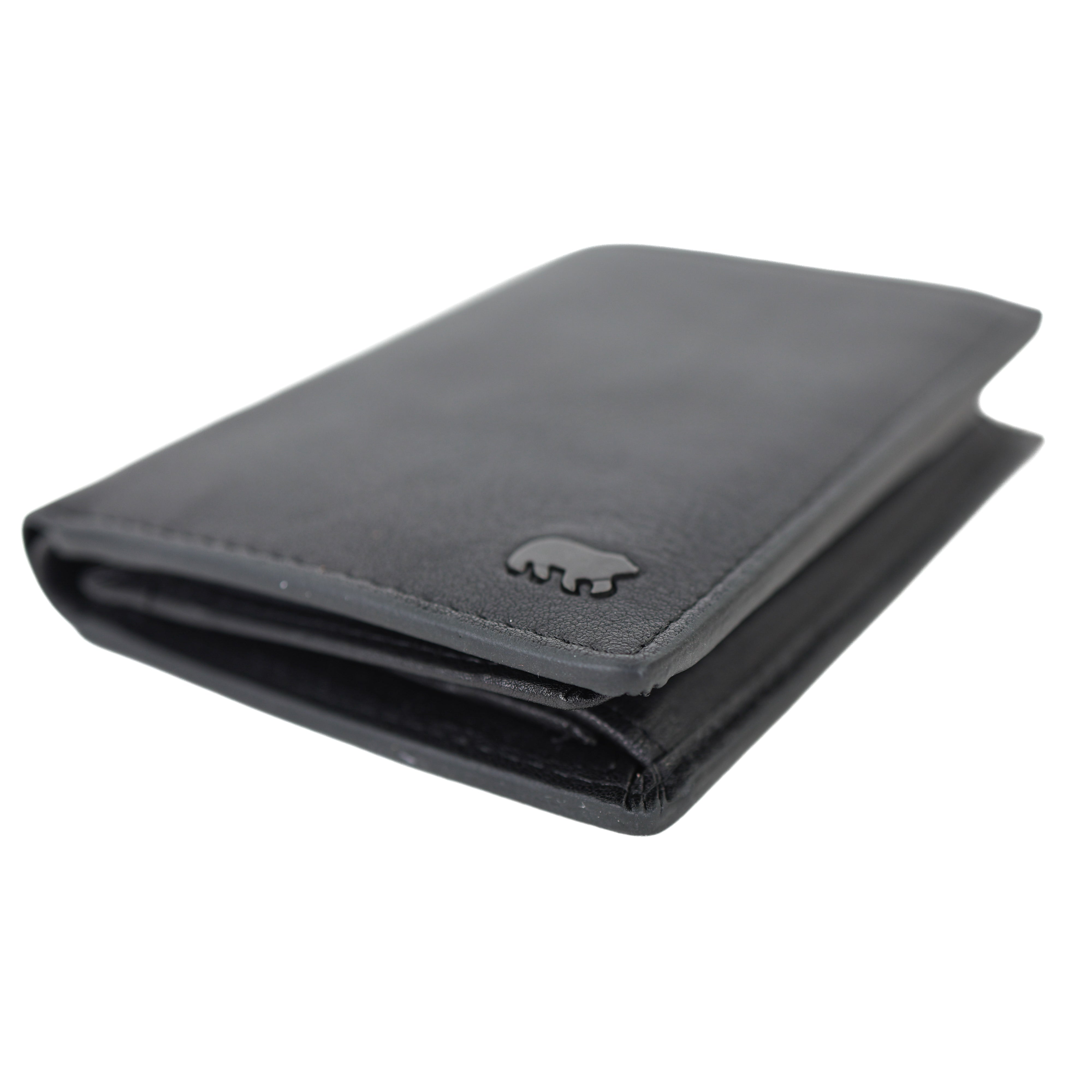 Luxe hoge portemonnee/billfold 'Enrico' zwart