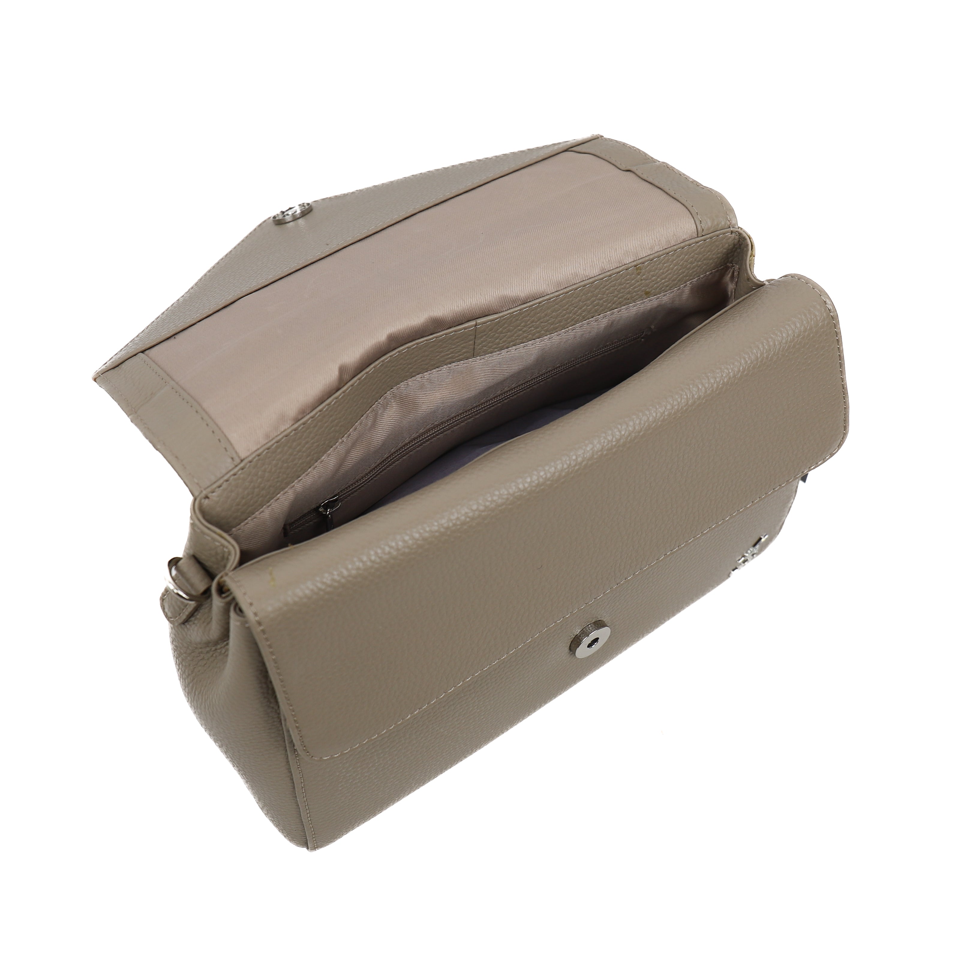 Hand/shoulder bag 'Faye' Silver Mink