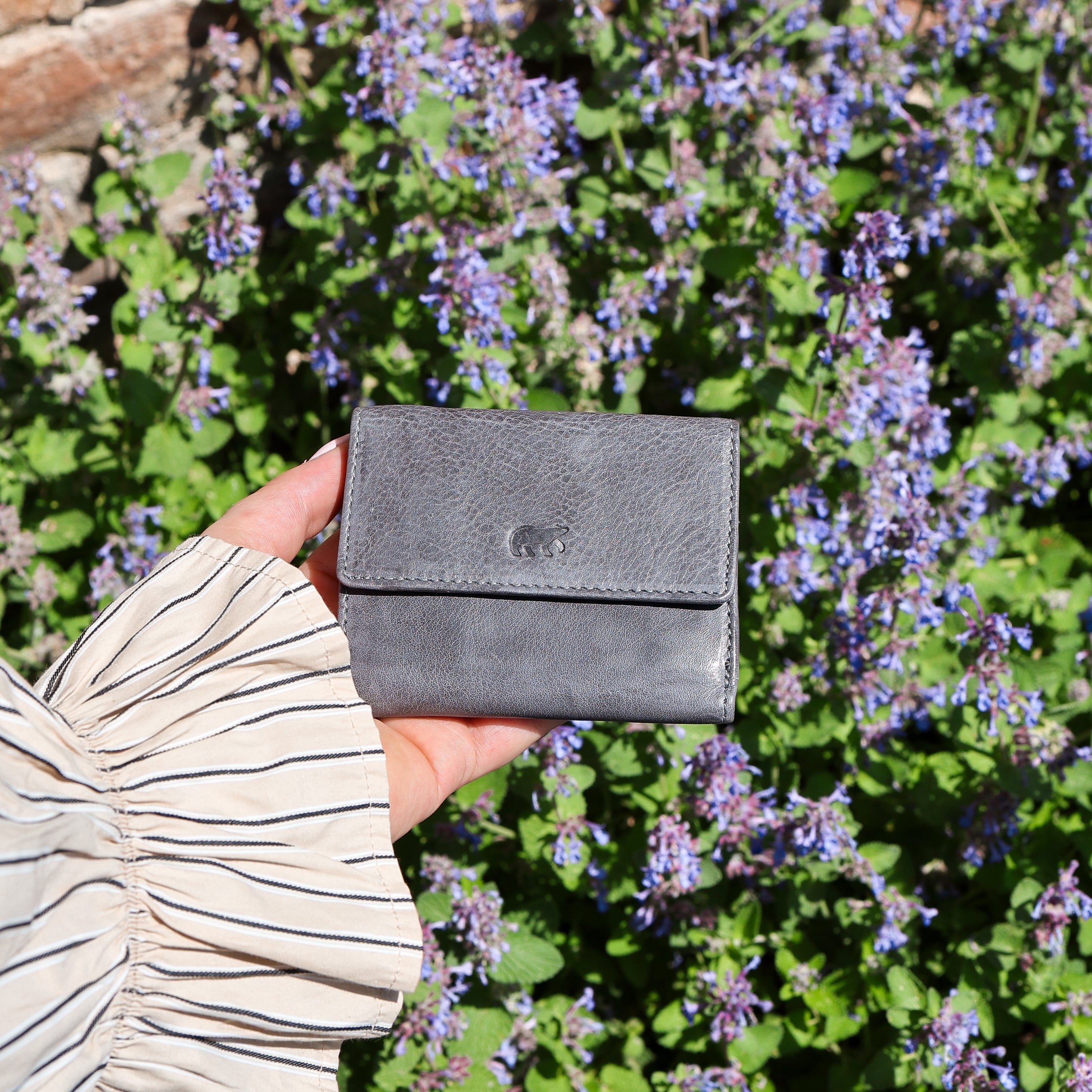 Wallet 'Jolie' silver mink