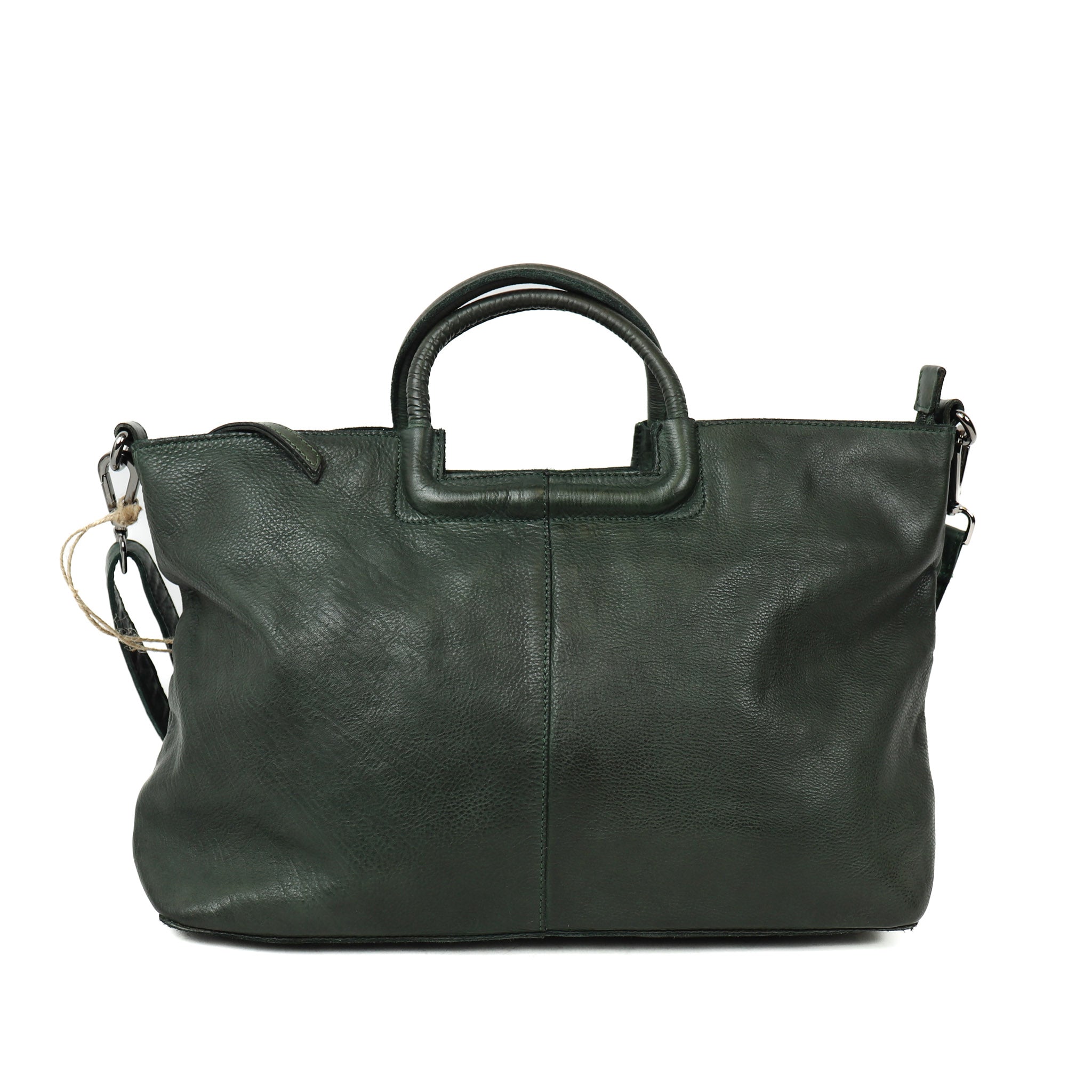 Hand/shoulder bag 'Jasmine' L green