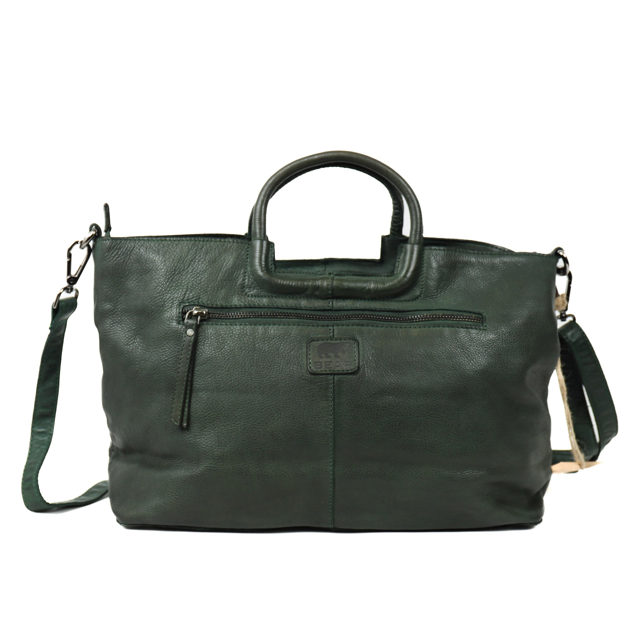 Hand/shoulder bag 'Jasmine' L green