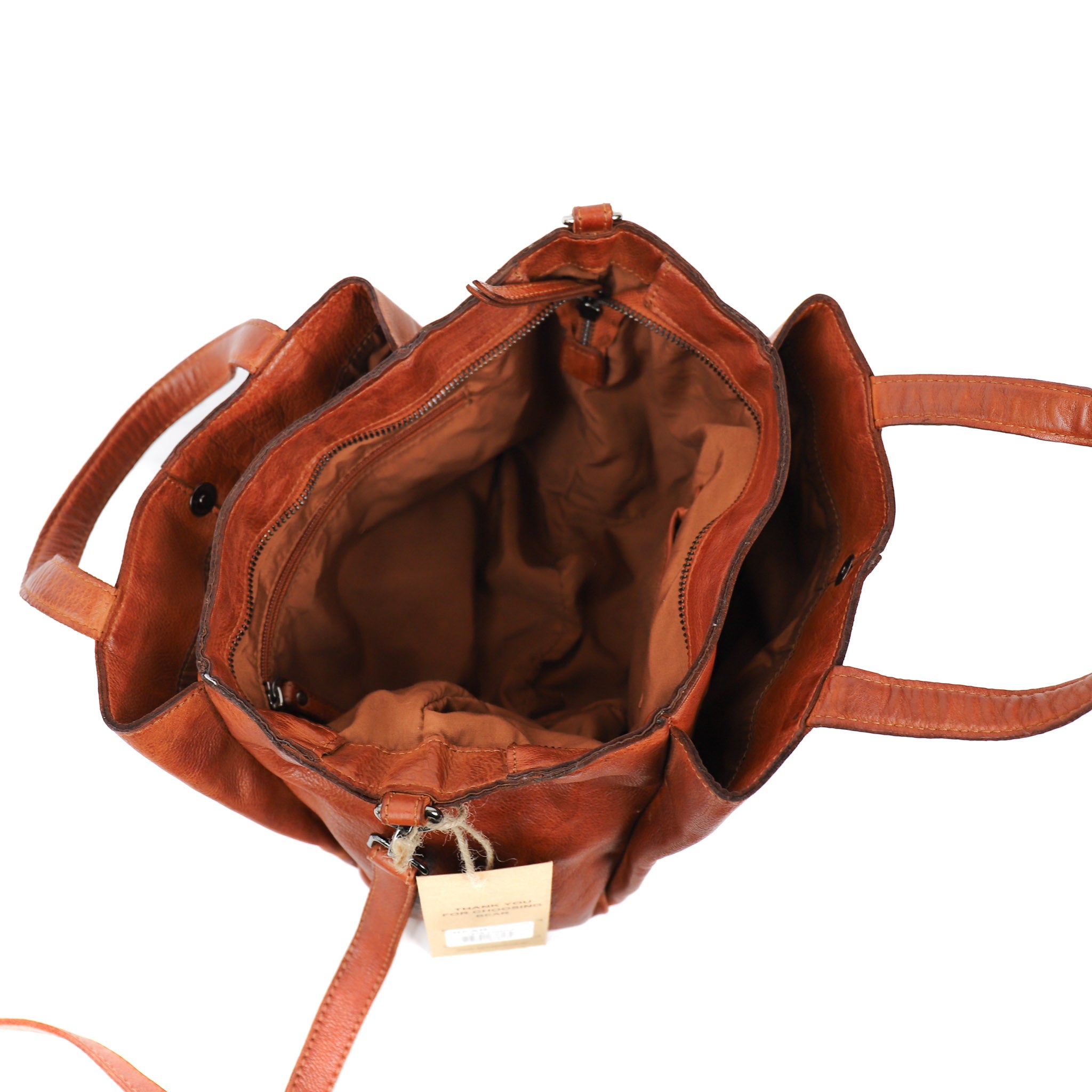 Hand/shoulder bag 'Marie' cognac