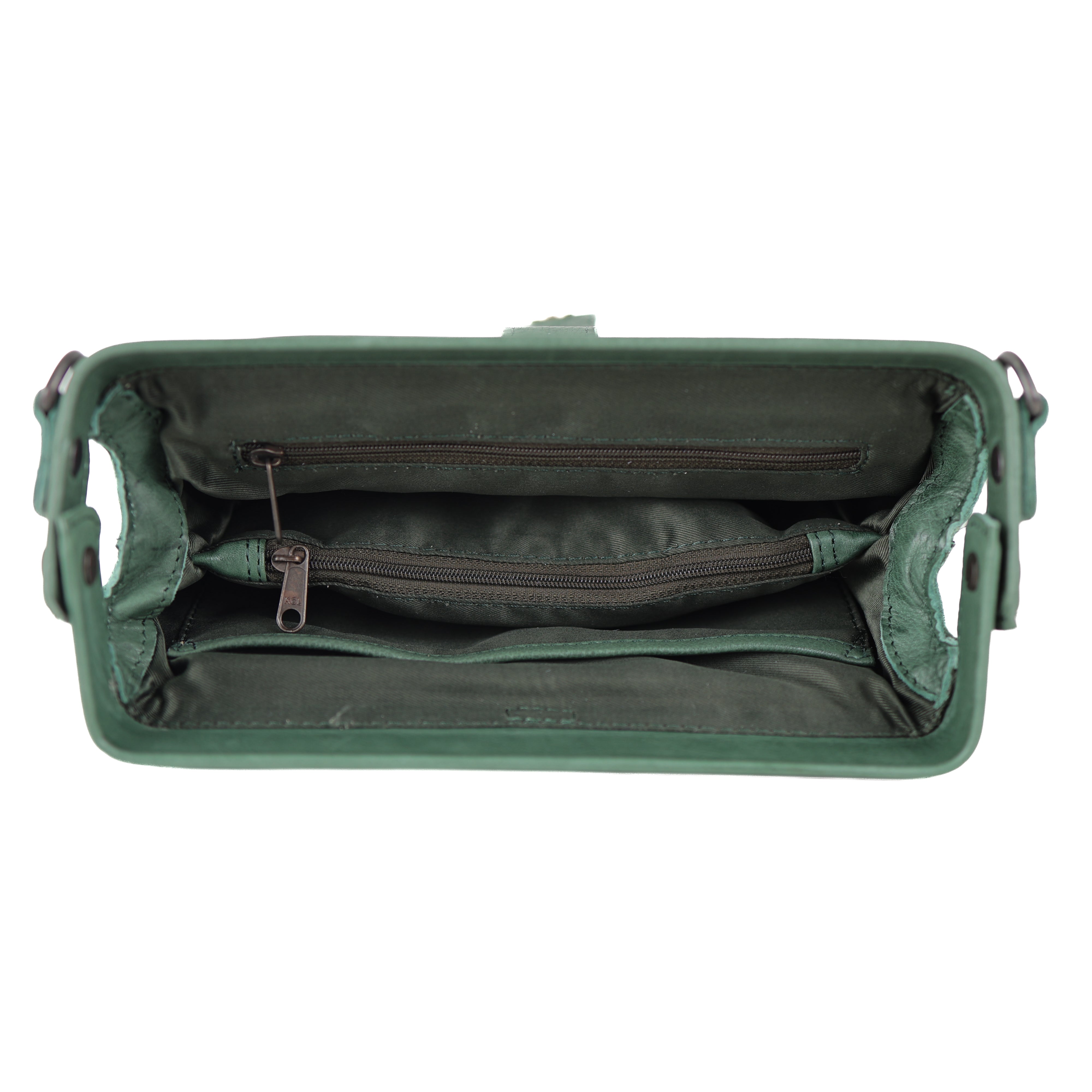 Clutch/dokterstasje 'Rio' forest green