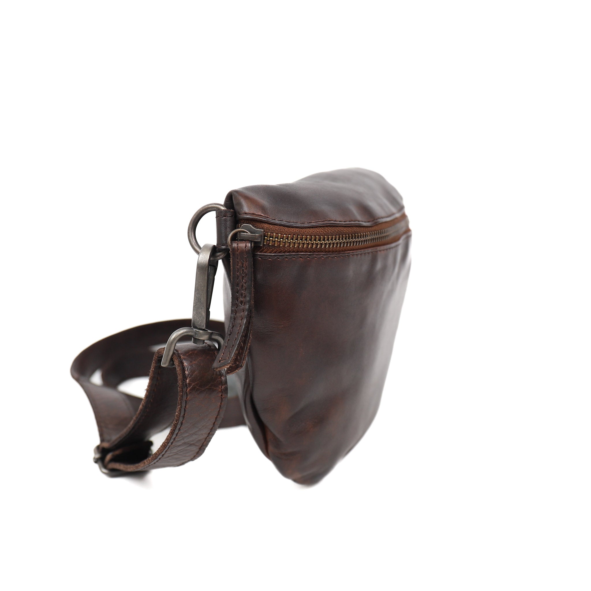 Crossbody/heuptas 'Maiky' bruin