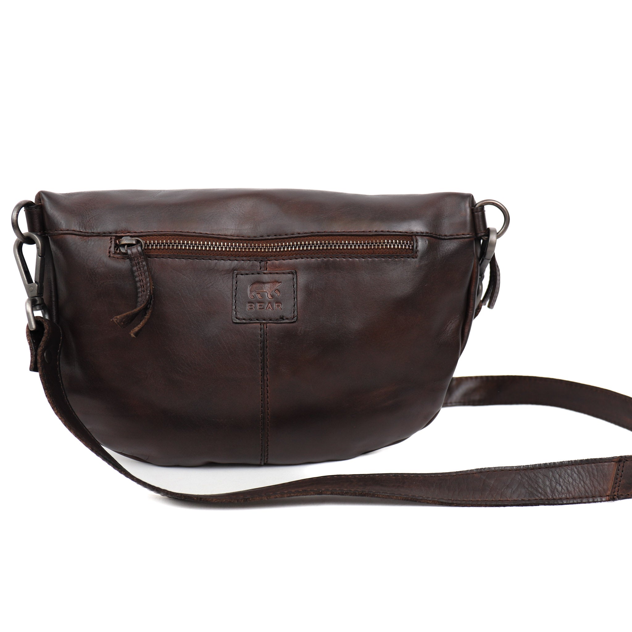Crossbody/heuptas 'Maiky' bruin