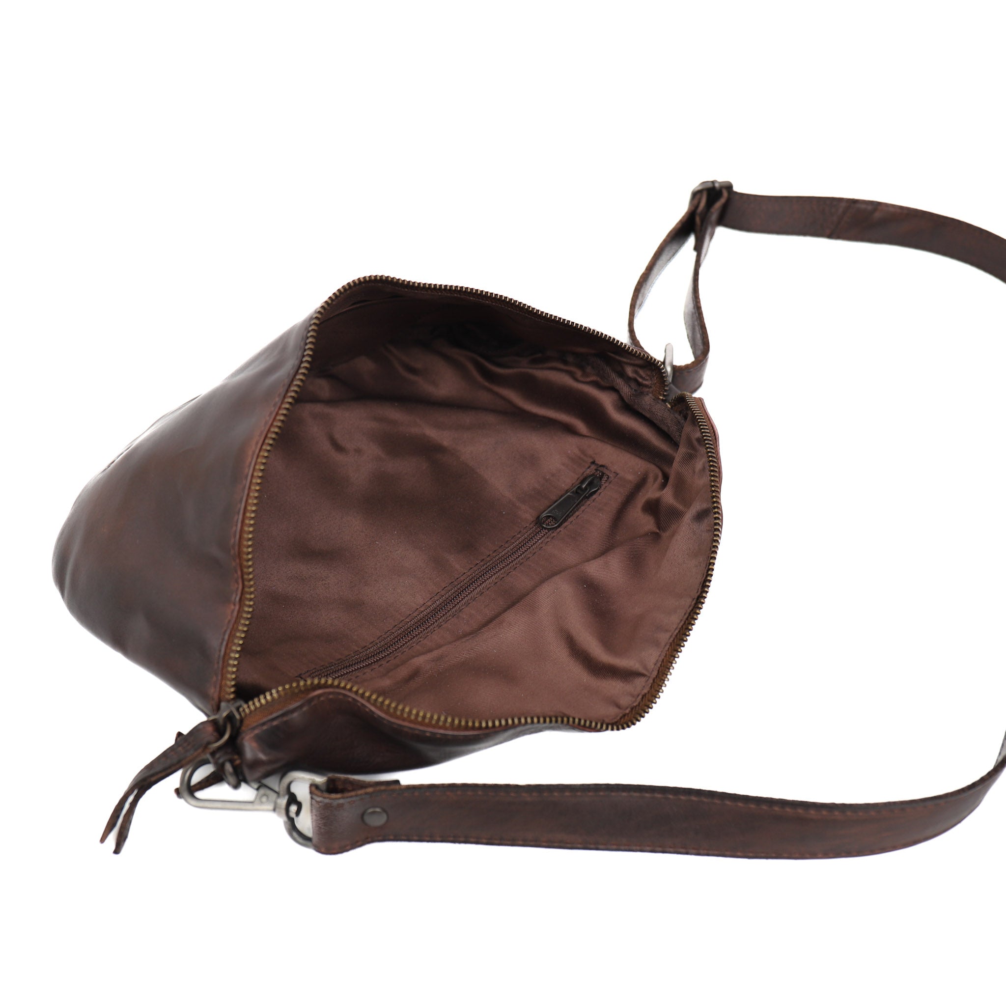 Crossbody/heuptas 'Maiky' bruin