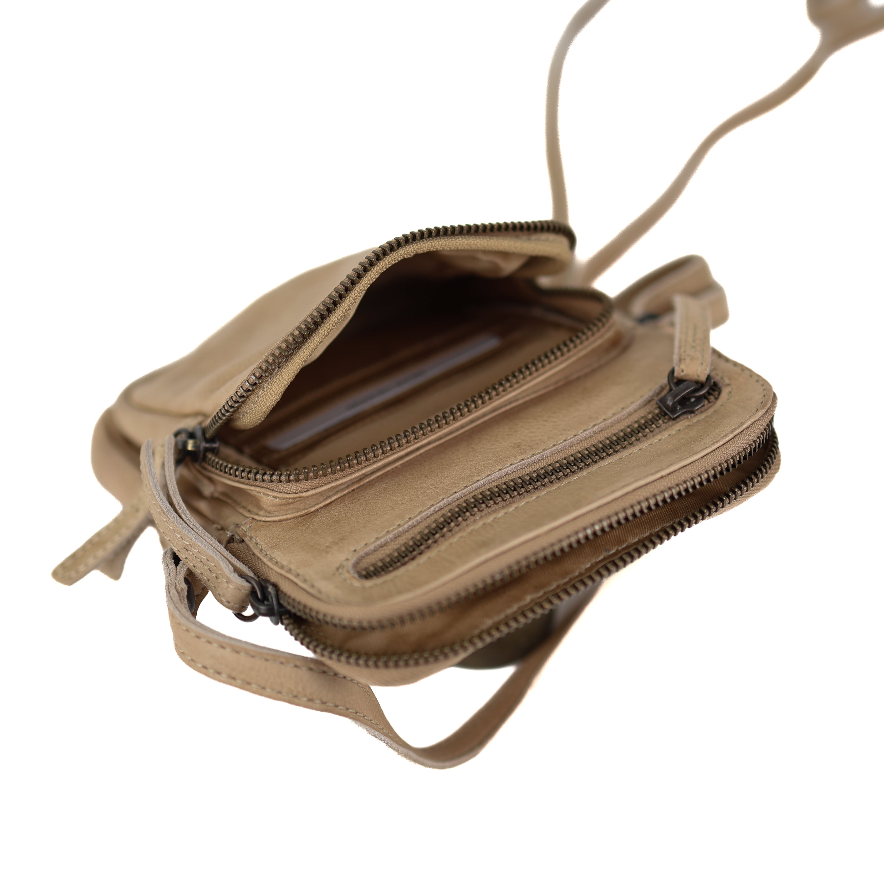Kleine schoudertas 'Alexis' beige