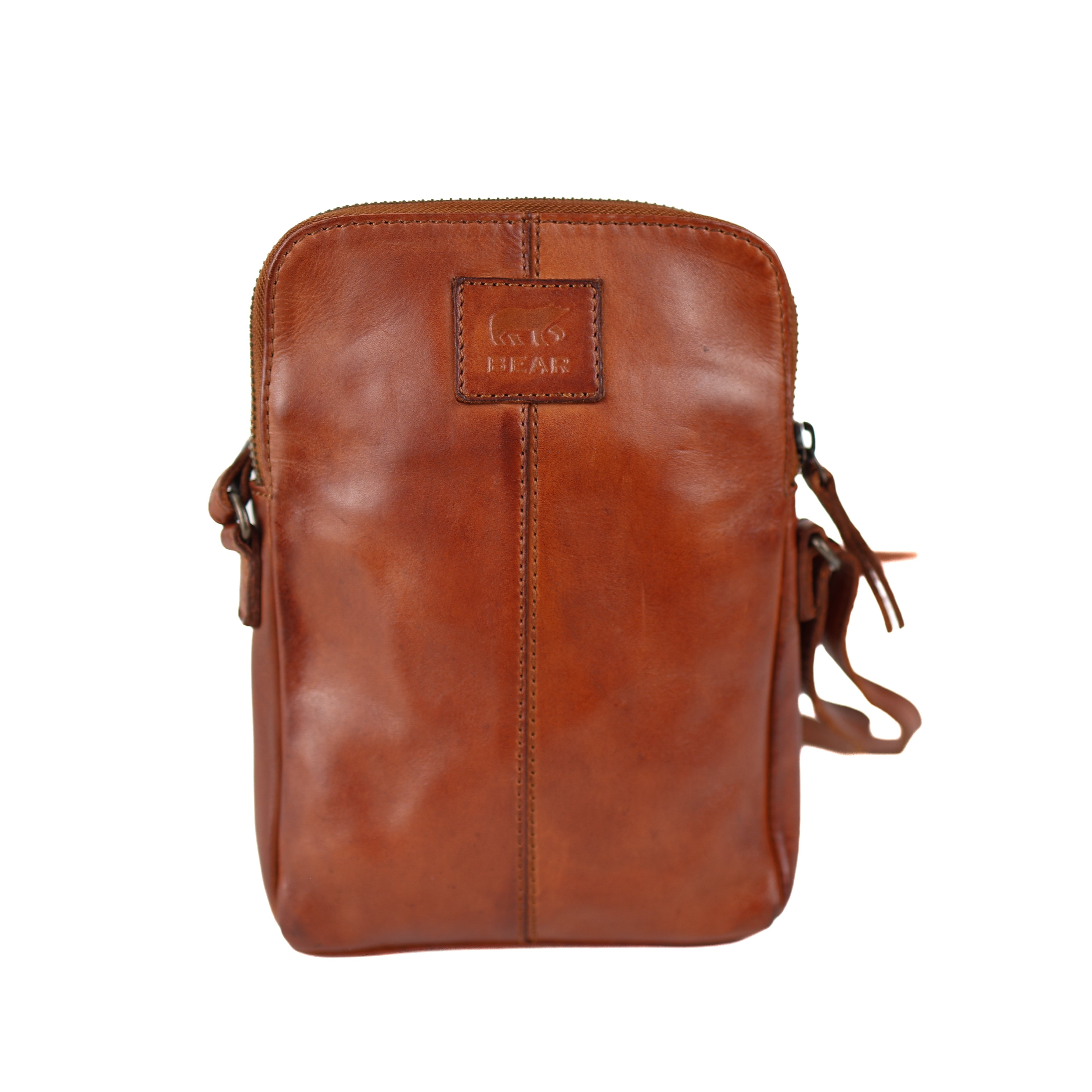 Kleine schoudertas 'Alexis' cognac