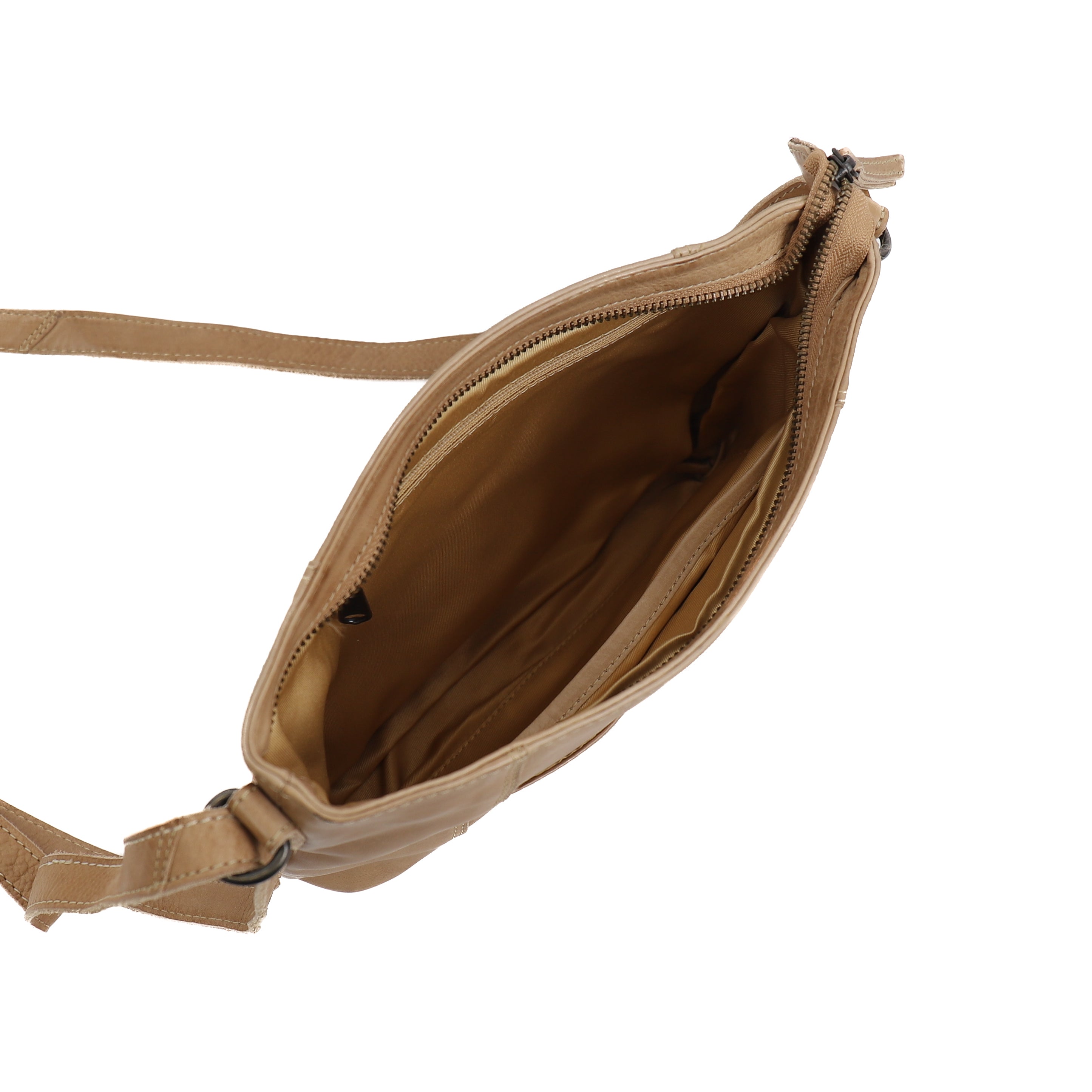 Kleine schoudertas 'Zoë' beige