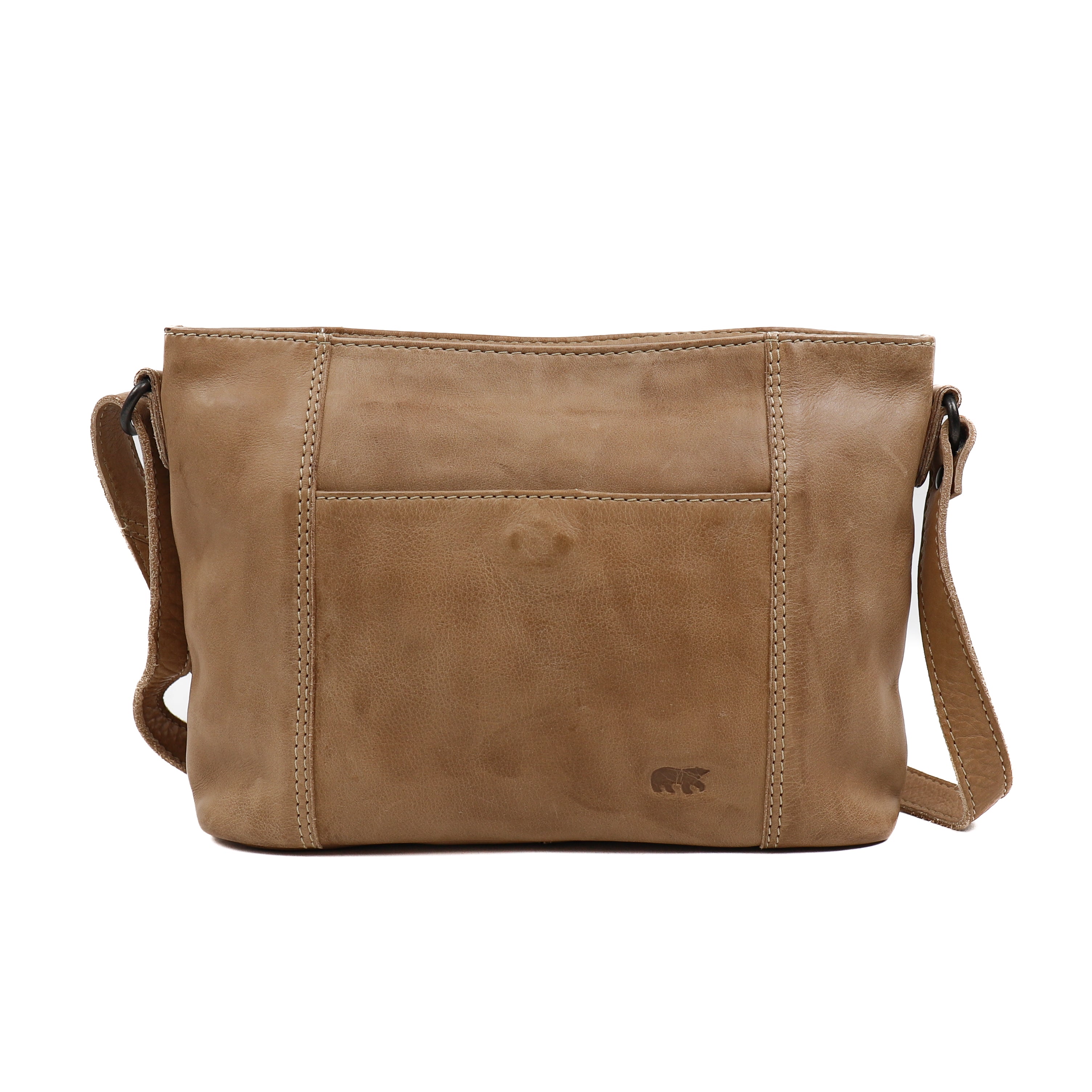 Kleine schoudertas 'Zoë' beige