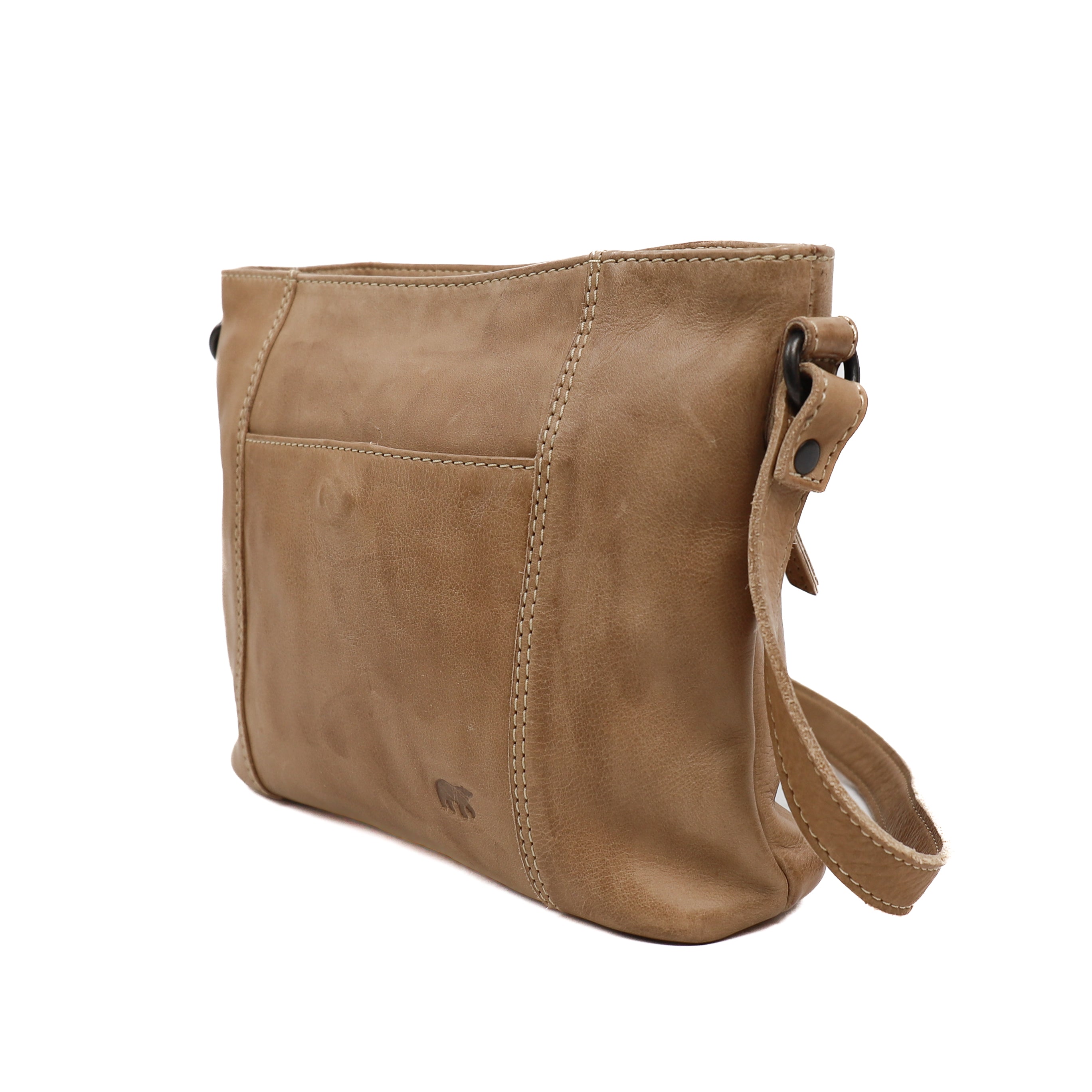Kleine schoudertas 'Zoë' beige