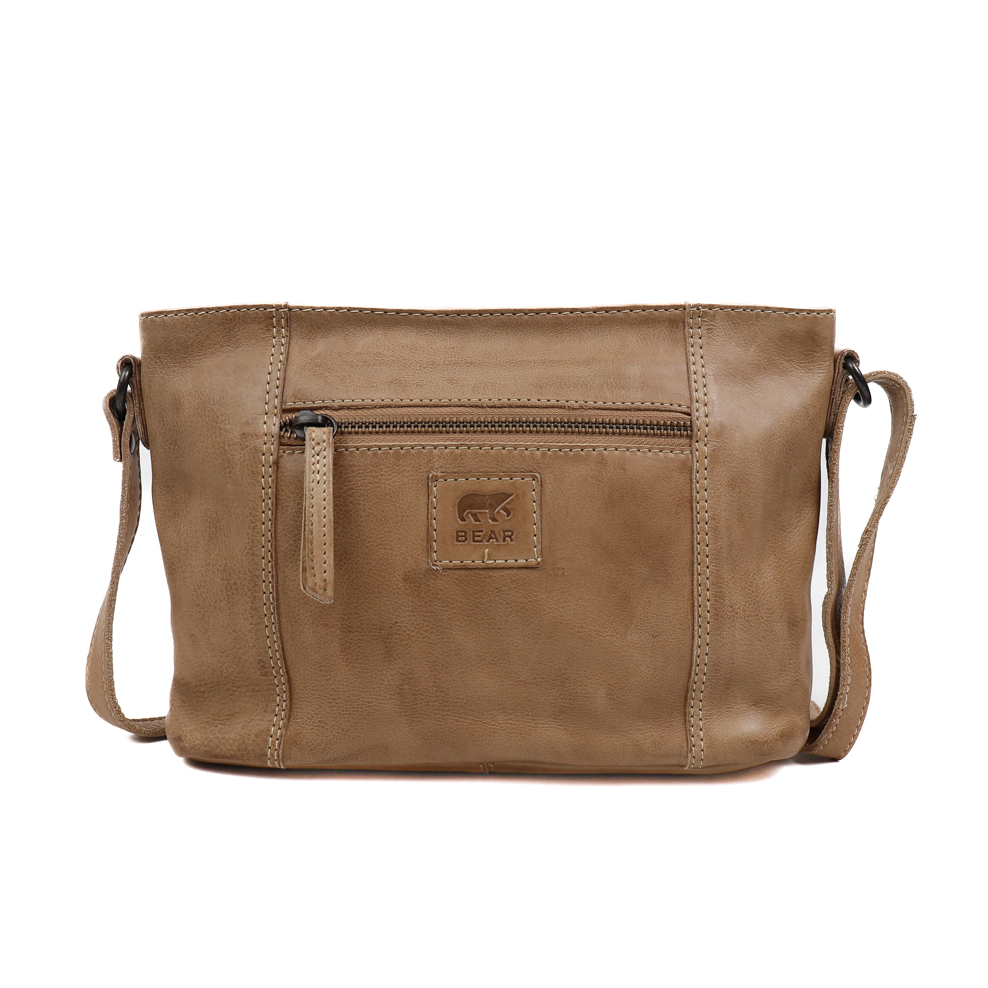 Kleine schoudertas 'Zoë' beige
