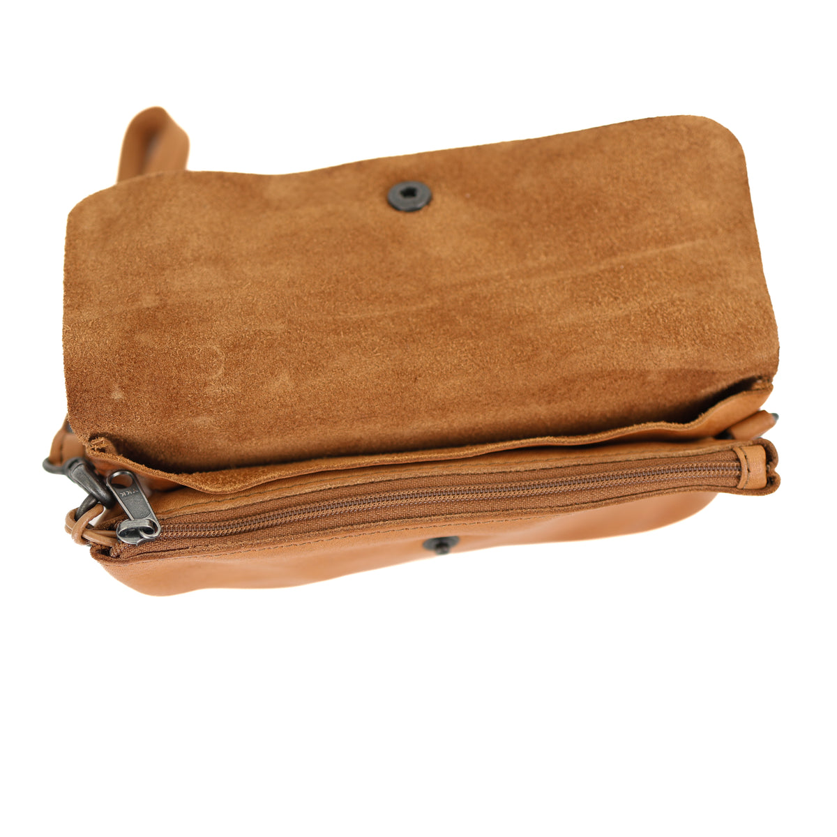 Clutch/mini schoudertasje 'Lydia' taupe