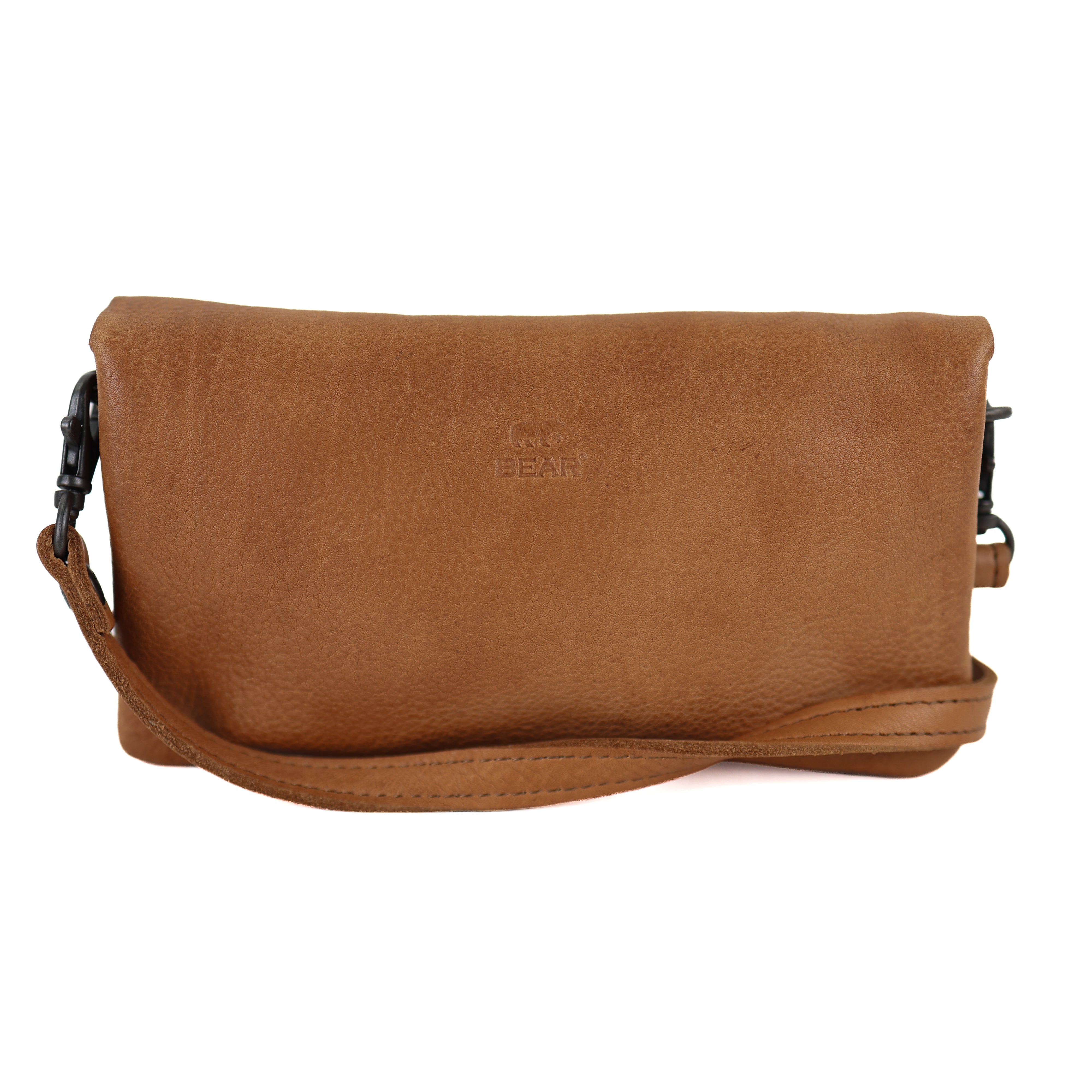 Clutch/mini schoudertasje 'Lydia' taupe