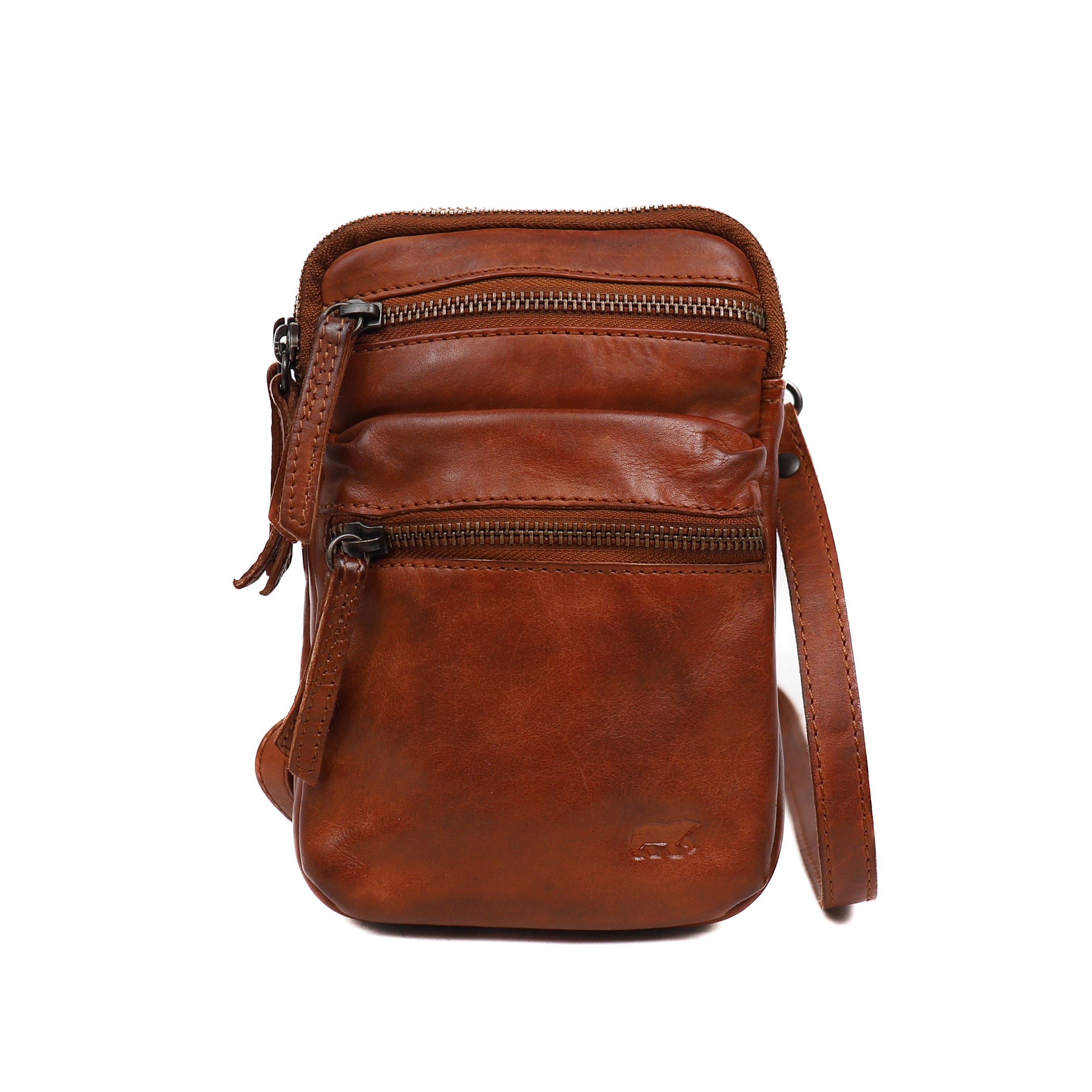 Small shoulder bag 'Toni' cognac