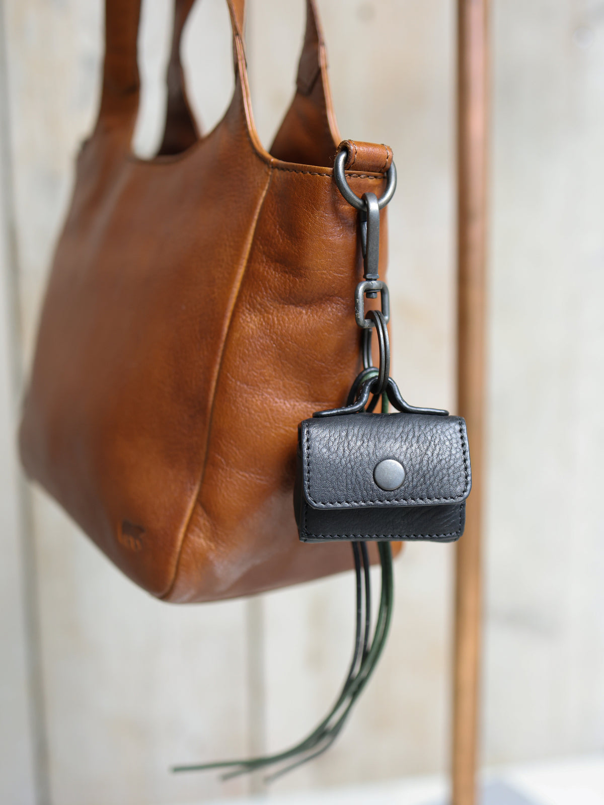 Bag Charm/sleutelhanger 'Tasje' zwart