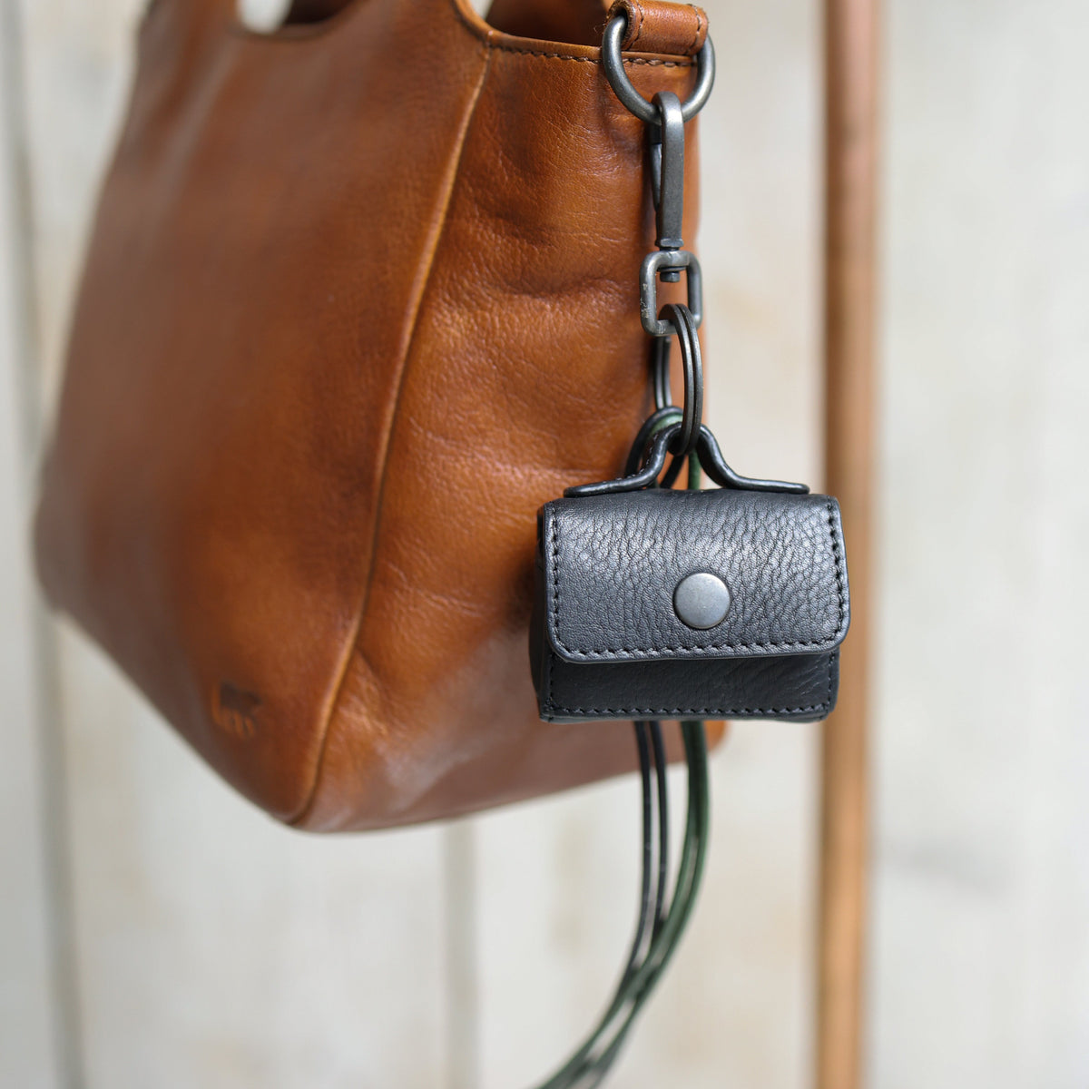 Bag charm/sleutelhanger 'Tasje' zwart