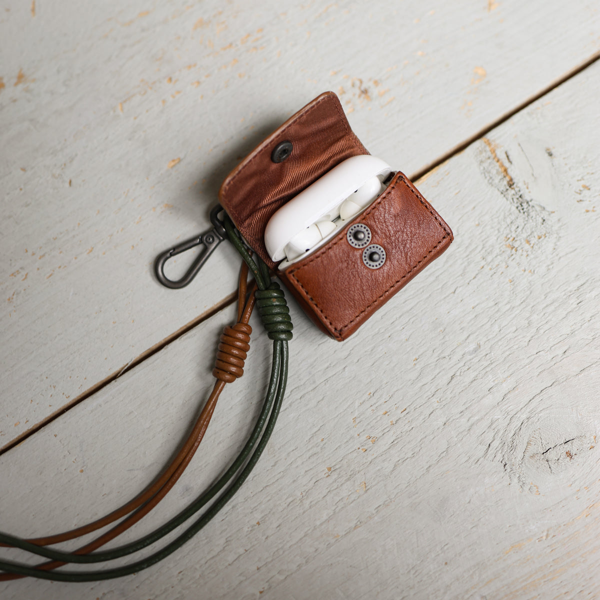 Bag Charm/sleutelhanger 'Tasje' cognac