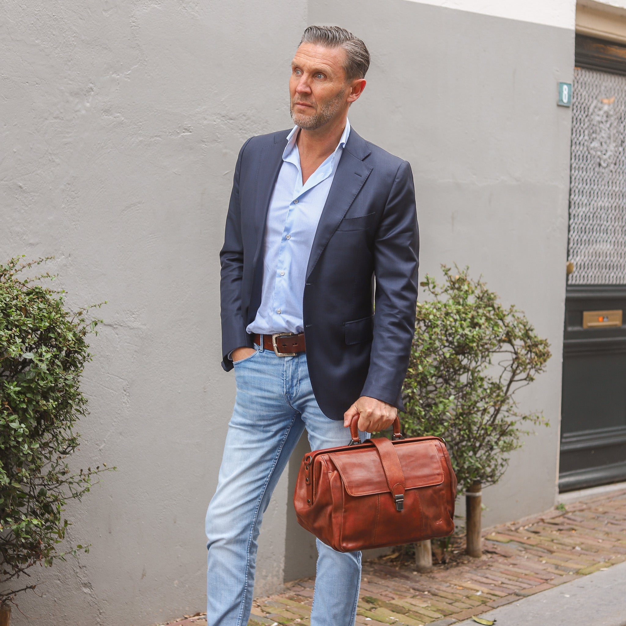 Doctor's bag 'Uwe' cognac